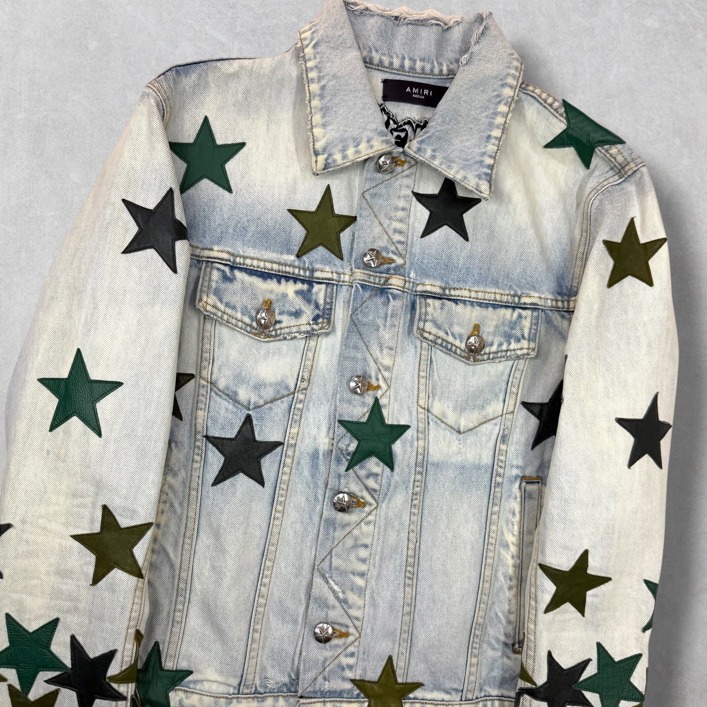 Amiri Amiri x Chemist Green Star Patch Jean Jacket M Size US M / EU 48-50 / 2 - 3 Thumbnail