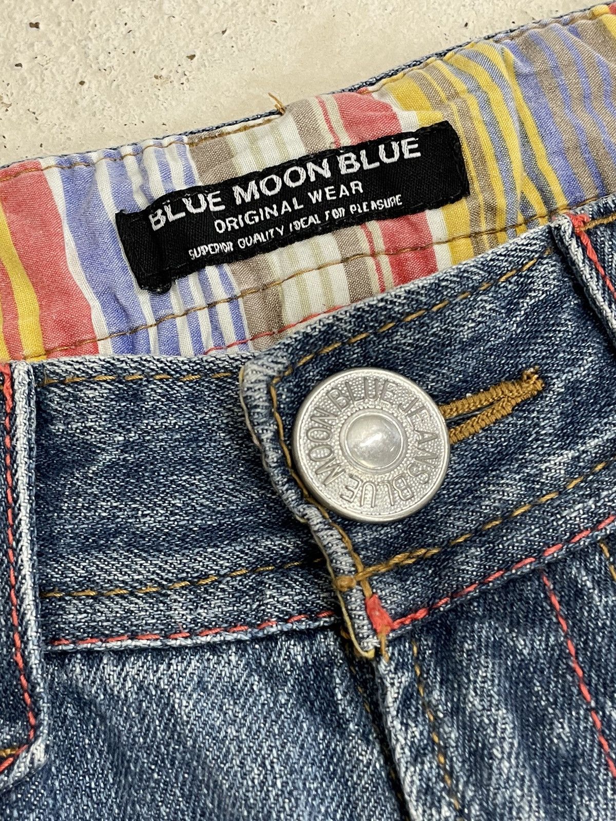 Hysteric Glamour Blue Moon Blue Embroidery Signature Design Surf Y2K Style Size US 28 / EU 44 - 9 Thumbnail
