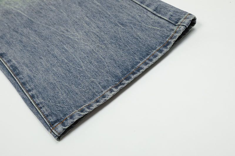 Jean Men's American Street Style Wide-Leg Retro Flared Jeans Size US 32 / EU 48 - 6 Thumbnail