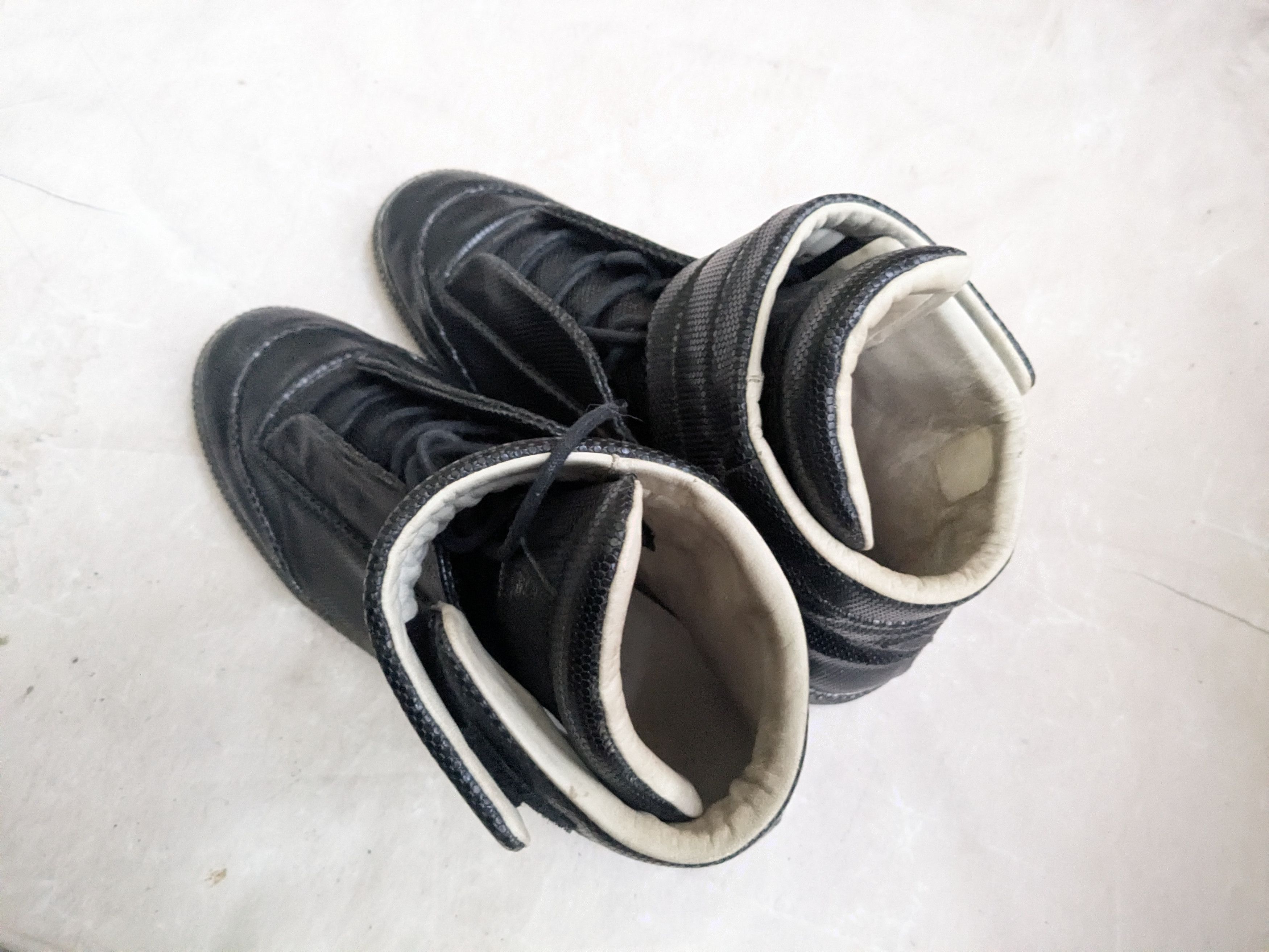 Maison Margiela Maison Margiela Future Black Metallic 12 45 High Tops Size US 12 / EU 45 - 15 Thumbnail