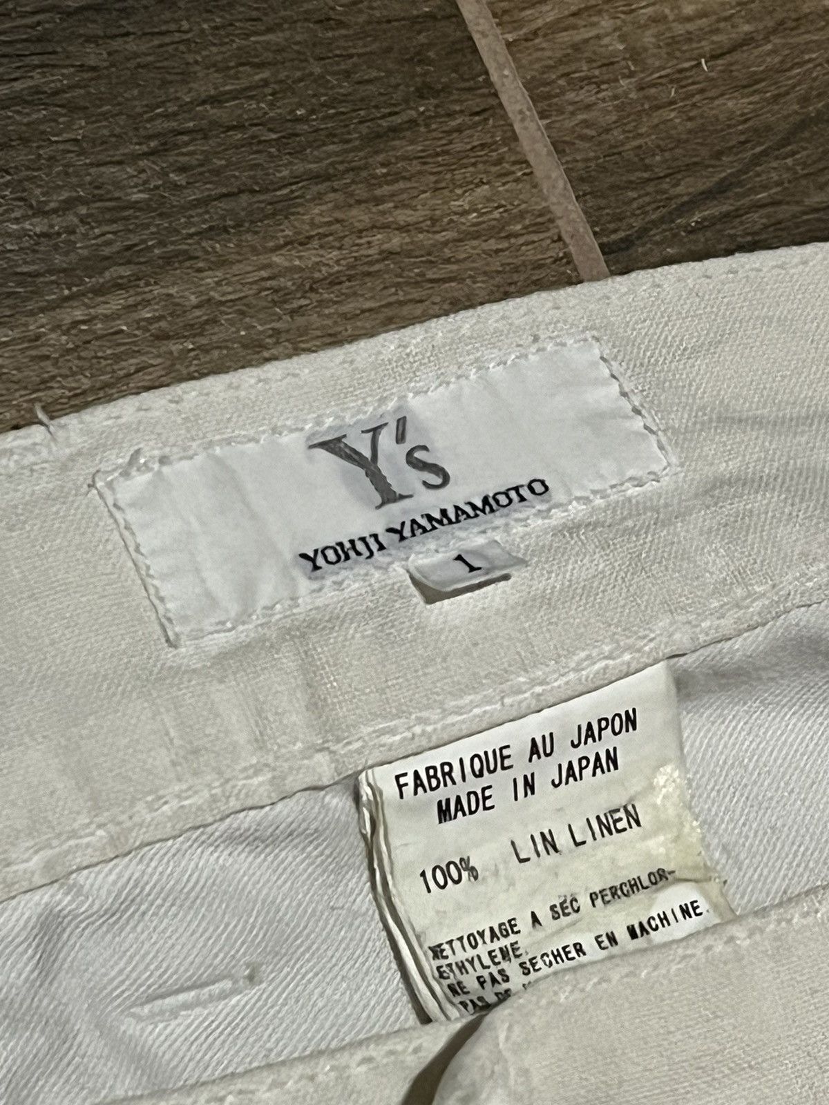 Yohji Yamamoto 🎐 Y's [1990s] Wide Textured Linen Pants Size US 30 / EU 46 - 5 Thumbnail