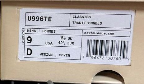 New Balance o1w1db10824 998 Core Rubber-Trimmed Full-Grain Sneakers Size US 9 / EU 42 - 8 Thumbnail