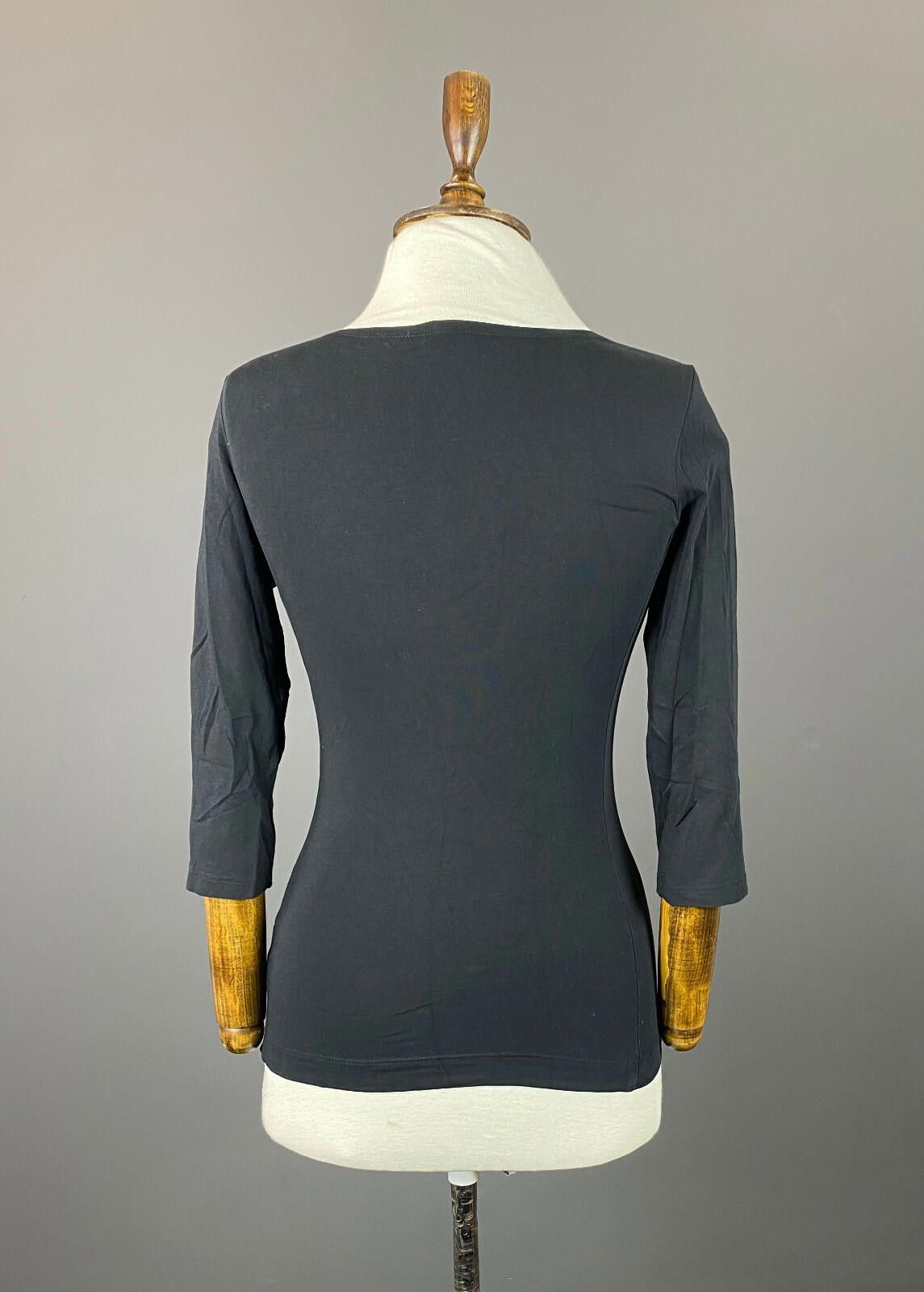 Theory Theory Black Cotton Pullover Sweater Size Petite Small Size S / US 4 / IT 40 - 4 Thumbnail