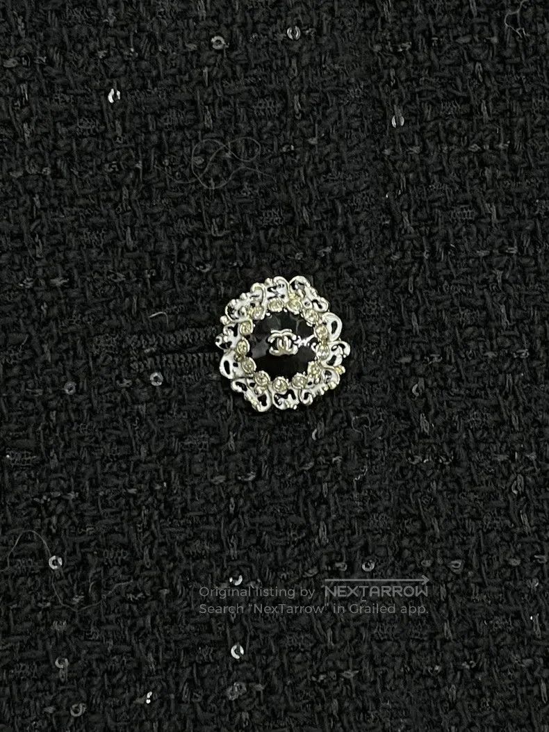Chanel Chanel 25K black sequin lapel jacket Size XS / US 0-2 / IT 36-38 - 3 Thumbnail