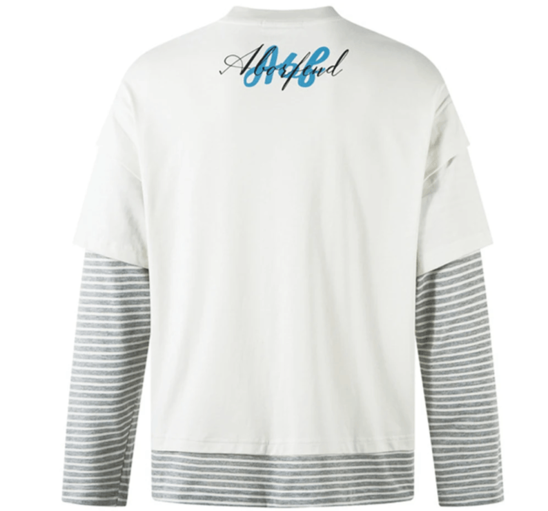 Japanese Brand Fake Two Piece Long Sleeve Graphic Size US XL / EU 56 / 4 - 2 Thumbnail