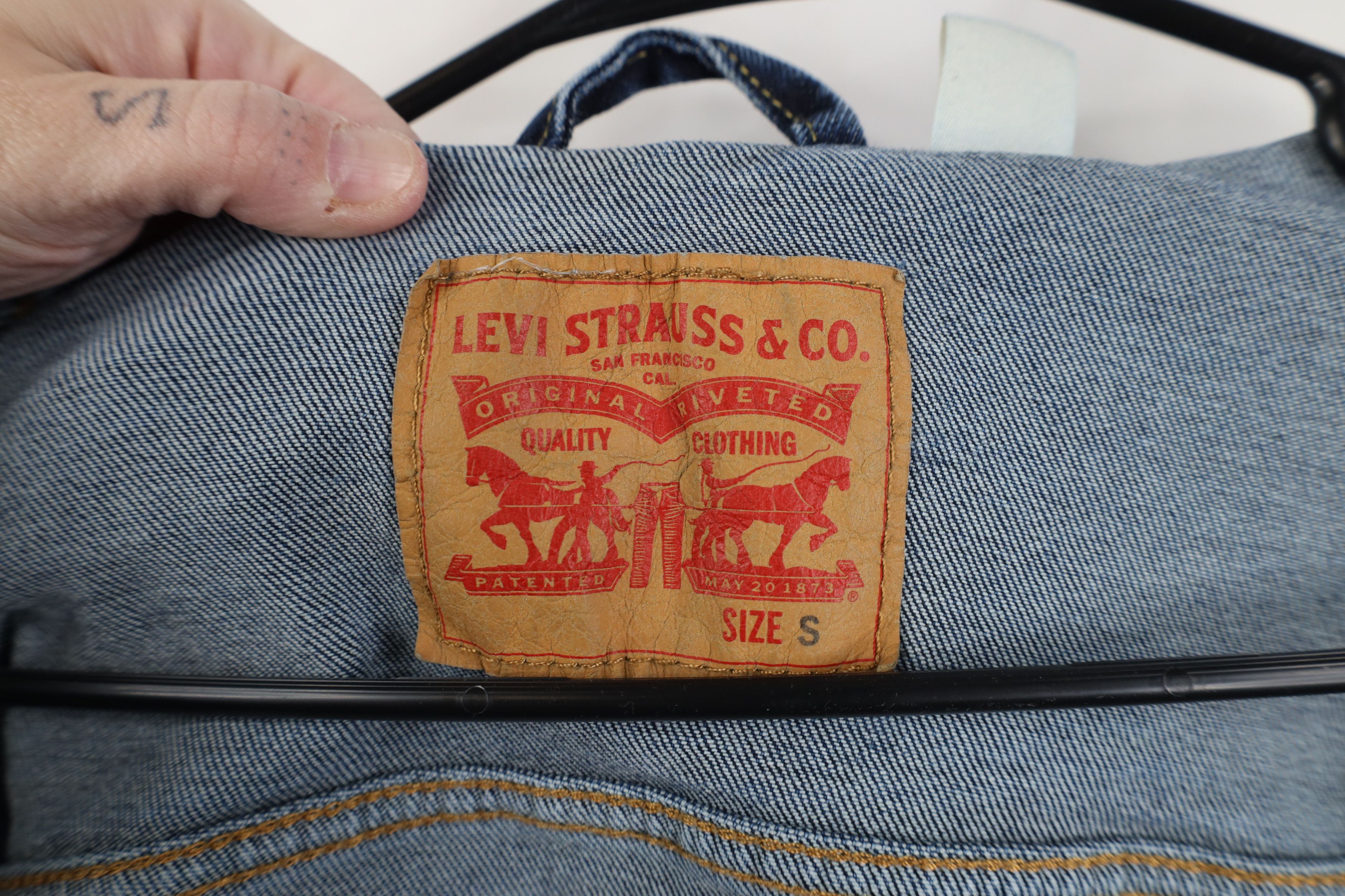 Levi's Vintage Y2K Levis Stretch Denim Jean Trucker Jacket Blue Size US S / EU 44-46 / 1 - 13 Thumbnail