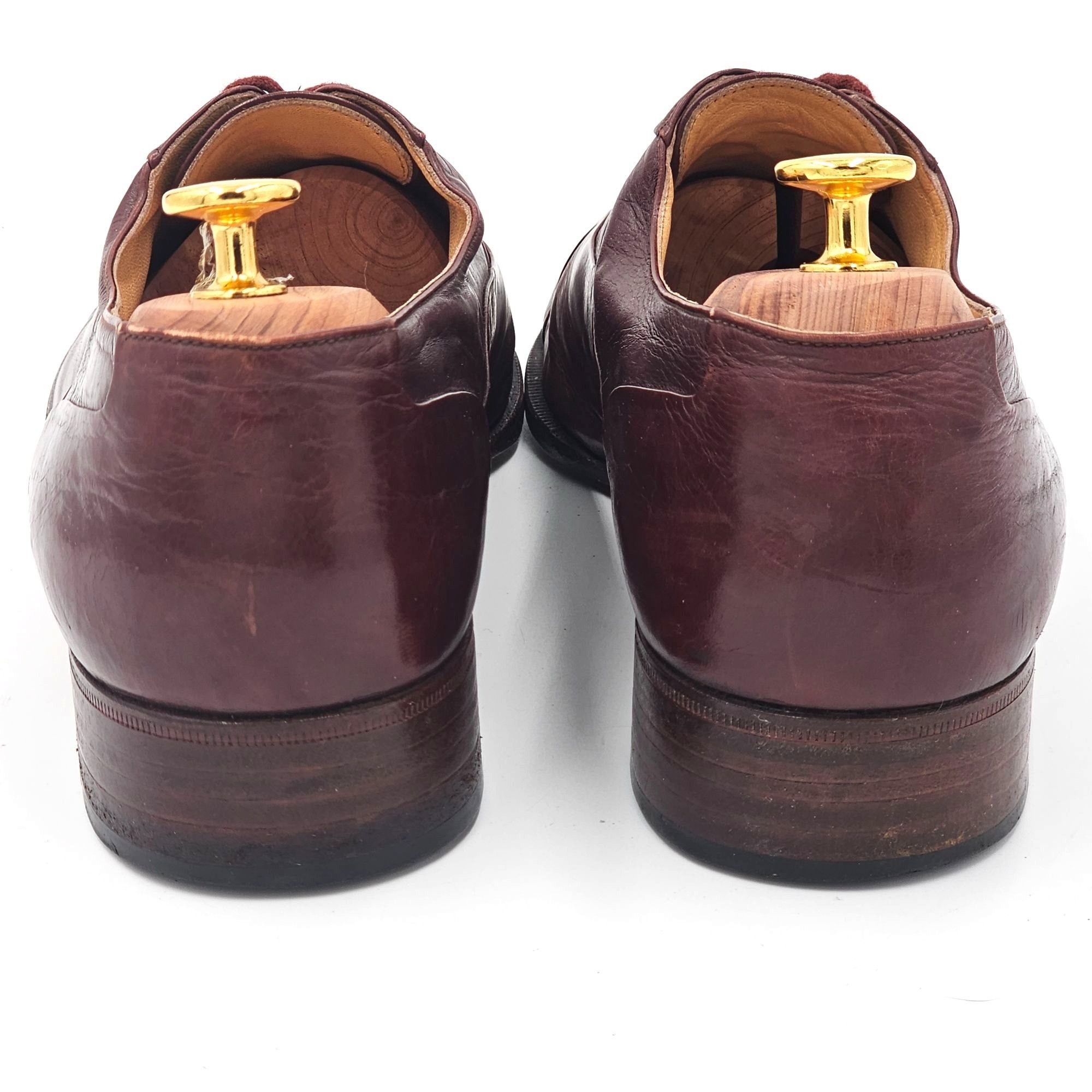 Bally Vintage Bally Italy Dress Shoes Men's 10.5 Burgundy Calfskin Size US 10.5 / EU 43-44 - 4 Thumbnail