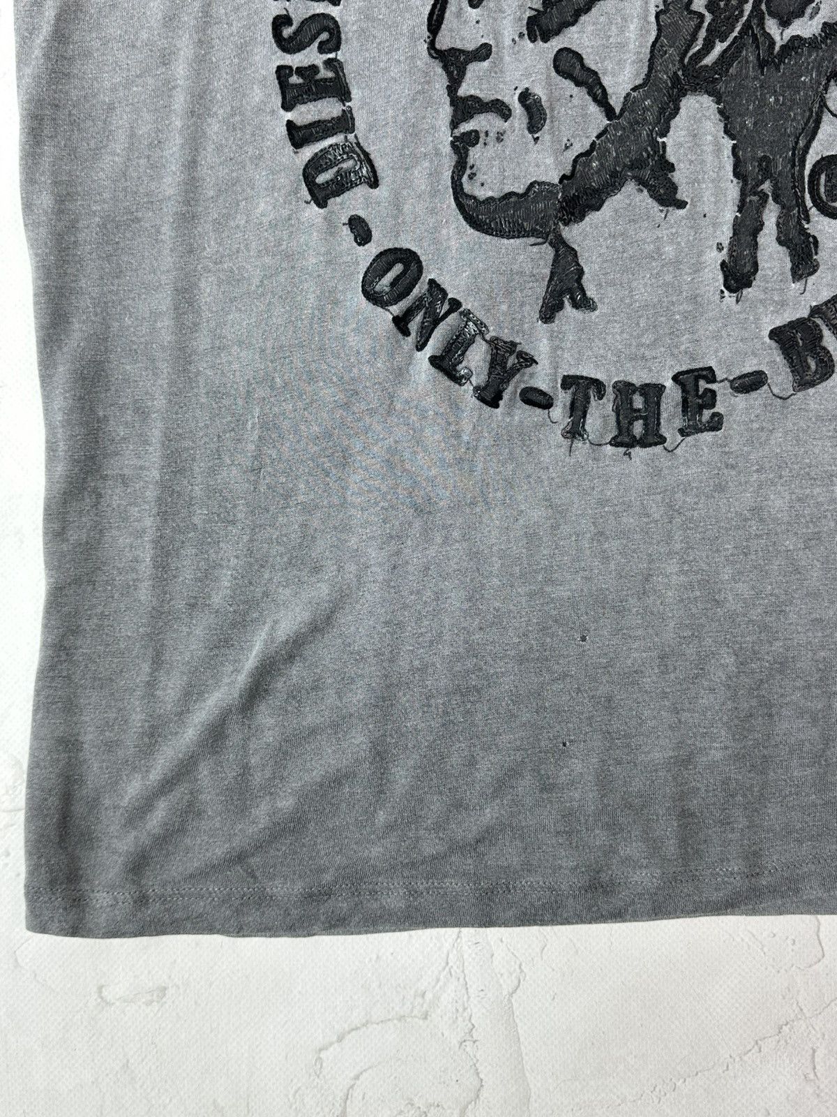 Diesel Diesel Vintage Grey Washed Logo Short Sleeve T-shirt Size US S / EU 44-46 / 1 - 3 Thumbnail