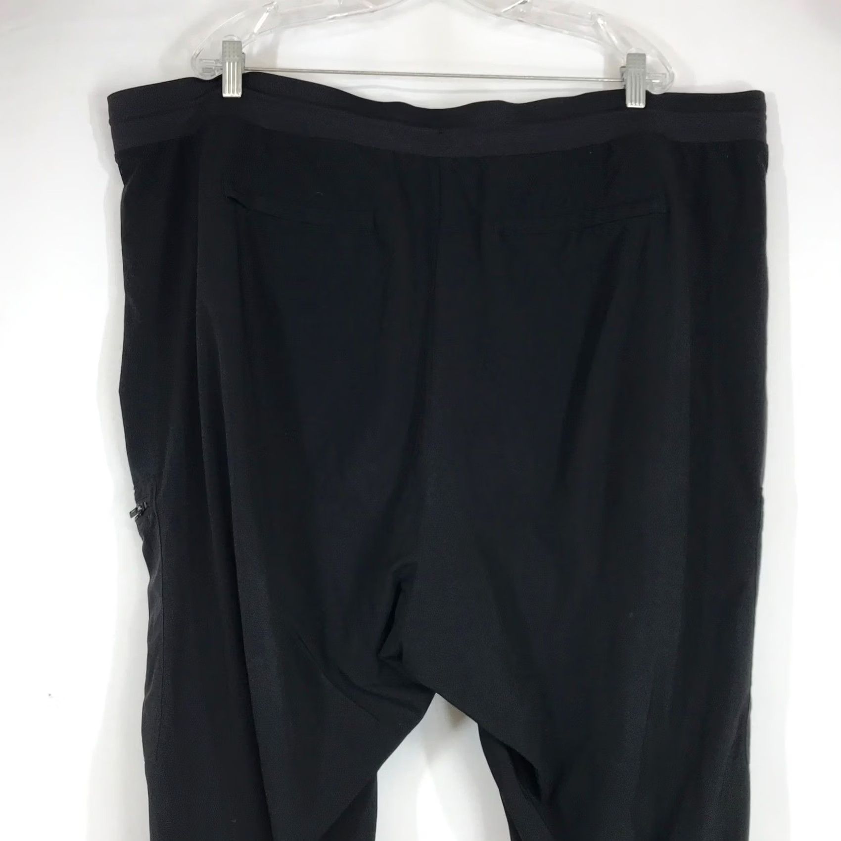 Athleta Athleta Venture Pant Womens 24 Black Cargo Jogger Hiking Travel Pants Drawstring Size 42" / US 20 - 5 Thumbnail