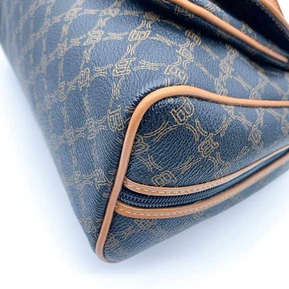Bally Vintage Bally Monogram Satchel Handbag in Brown and Tan Size ONE SIZE - 8 Thumbnail
