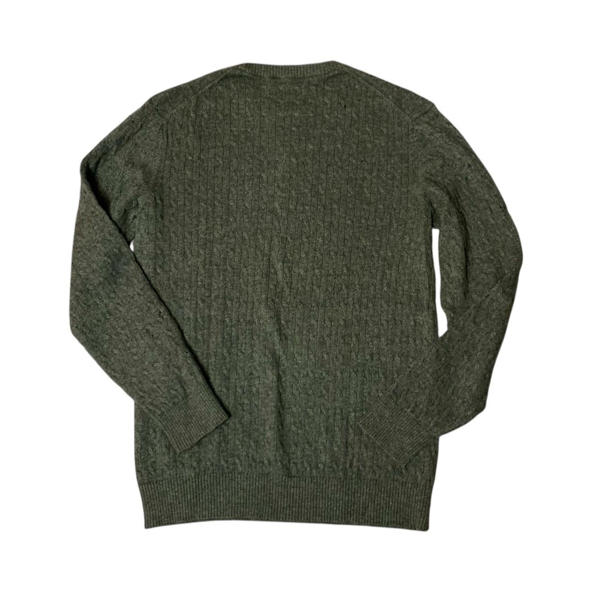 Japanese Brand crazy Distressed Cashmere Blend Cable Knit Size US L / EU 52-54 / 3 - 2 Thumbnail