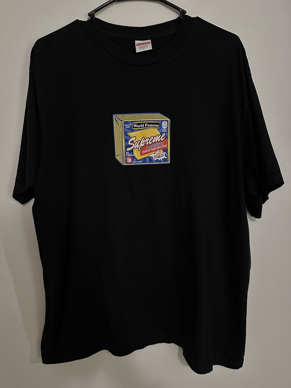 Supreme cheese hot sale t shirt