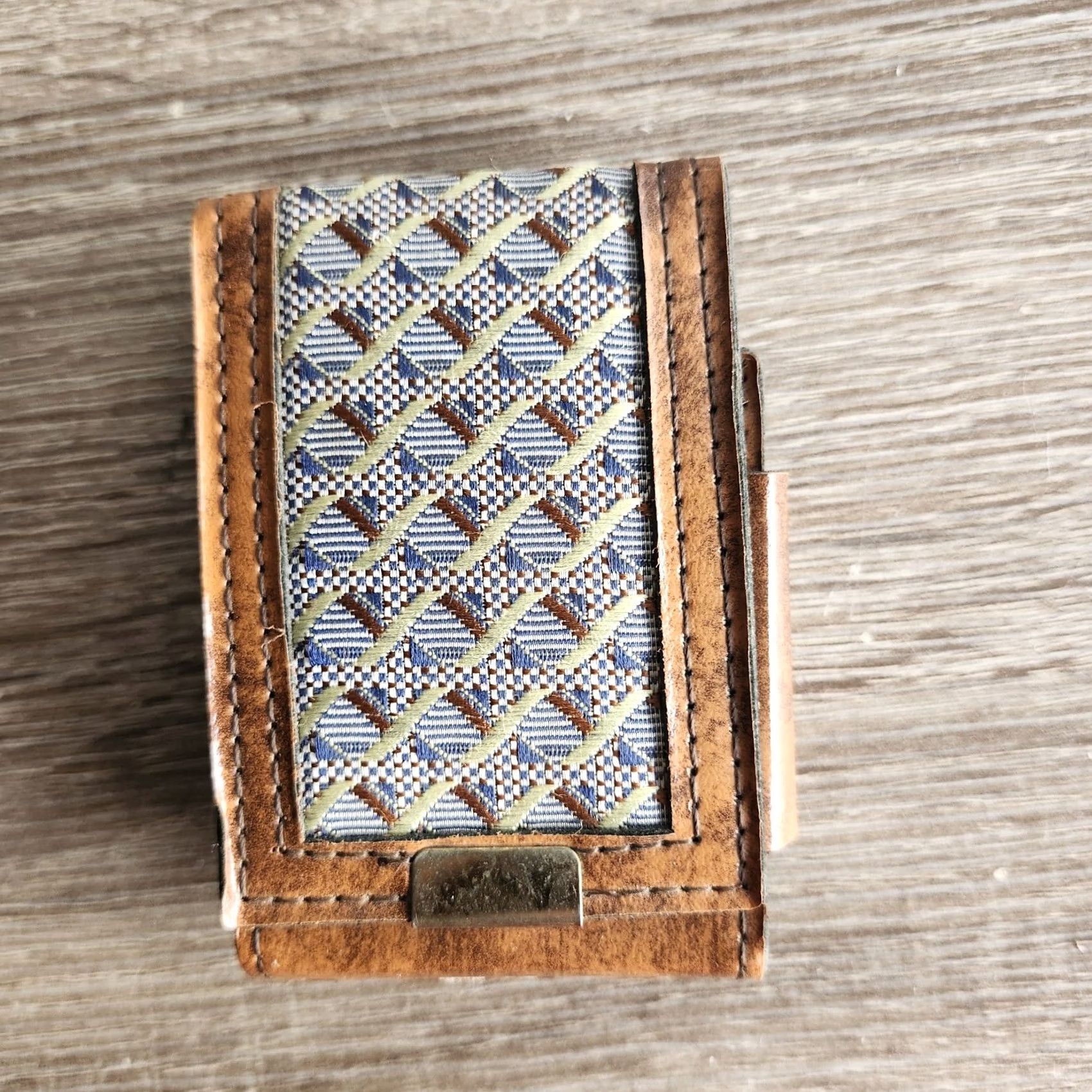 Vintage VINTAGE Brown Card Wallet Holder Men Wallet Brown Pattern Design Men Size ONE SIZE - 3 Thumbnail