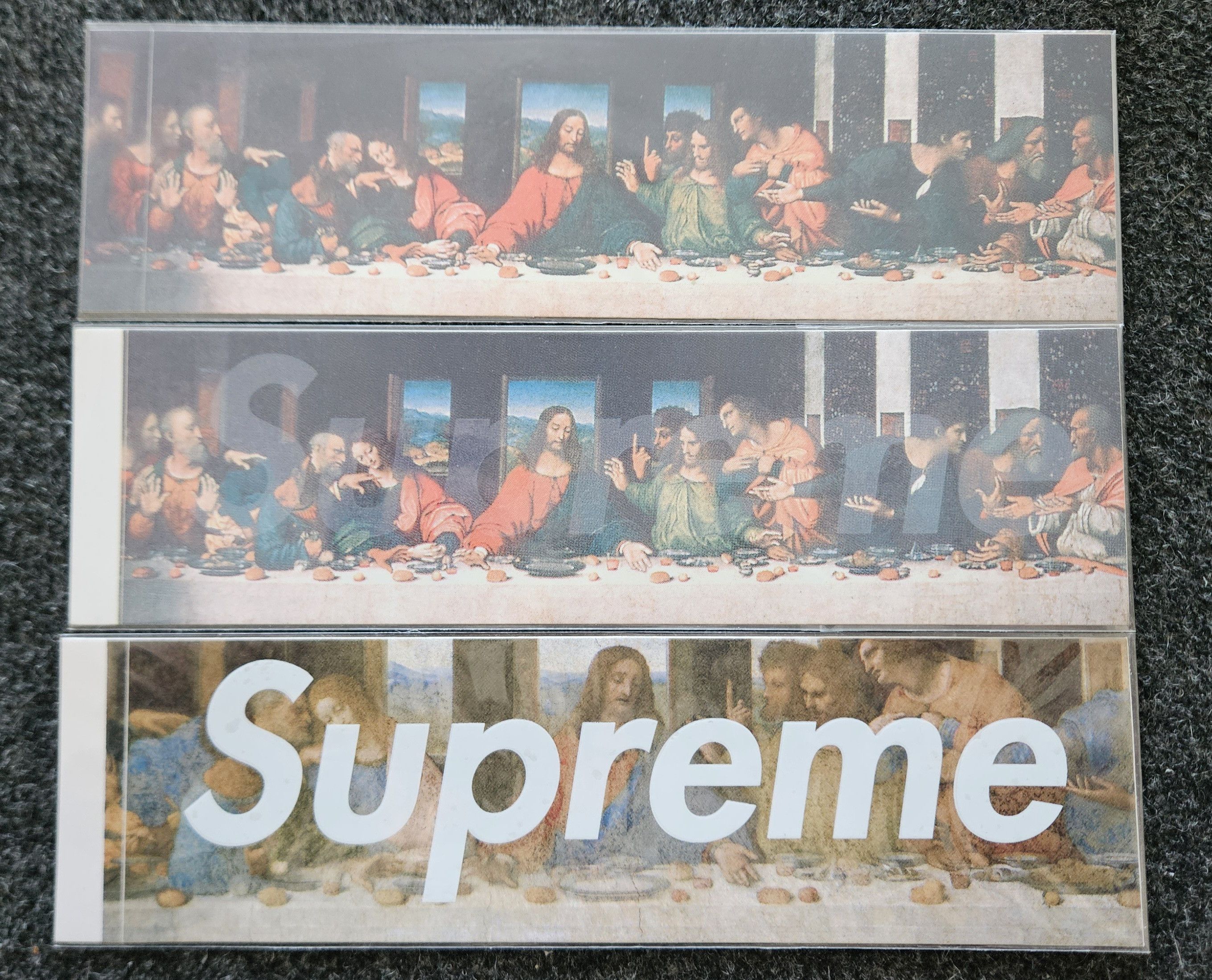 SUPREME LAST SUPPER BOX LOGO 最後の晩餐 Supreme Milan 'Grazie' Last Supper Box Logo Sticker - SS21 - US