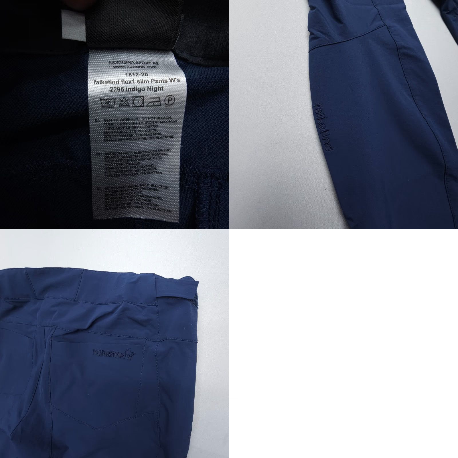 Vintage Norrona Falketind Flex1 Slim Pants Womens XL Blue Hiking Softshell EUC Regular Inseam 31in Size 40" / US 18 - 8 Thumbnail