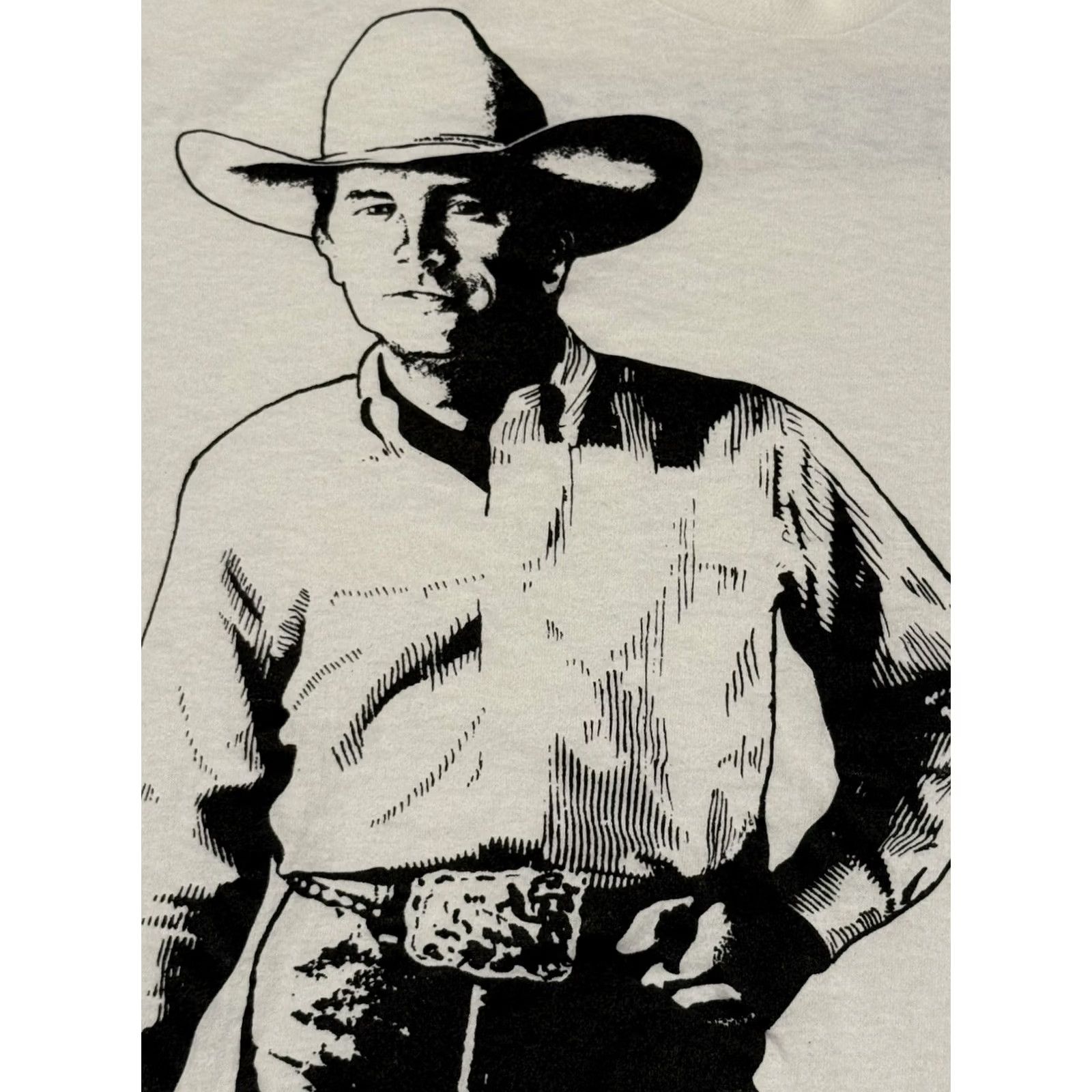 George VINTAGE George Strait x Bud Light Promo Shirt XLT Men T-Shirt White Crew Neck 90s Graphic Print Logo Short Sleeve Texas USA Budweiser Western Size US XL / EU 56 / 4 - 3 Thumbnail