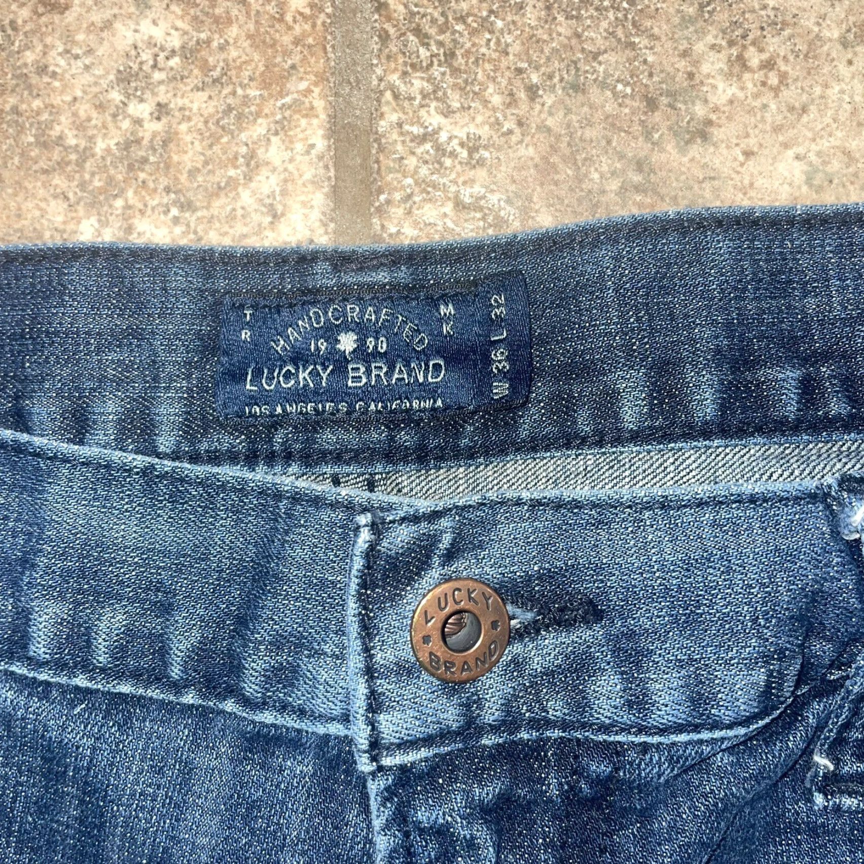 Lucky Brand Lucky Brand Jeans Mens 36/32 Blue Straight Leg Cotton Denim Regular Fit Jeans Size US 36 / EU 52 - 4 Thumbnail
