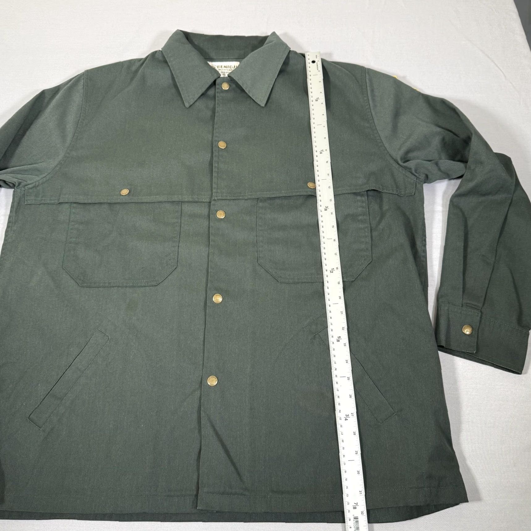 Vintage VINTAGE Bemidji Woolen Mills Jacket 50 Long Green Forest Service Uniform Mackinaw Mens Size US M / EU 48-50 / 2 - 6 Thumbnail
