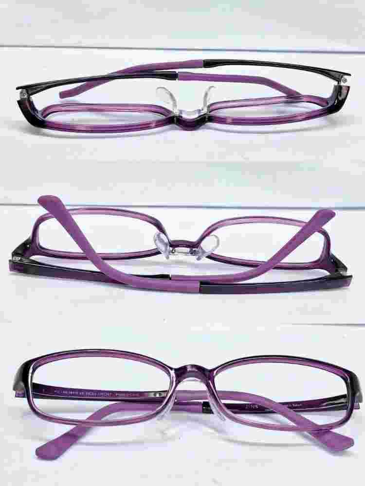 JINS JINS PC-14A-001M 8g Purple Gradient Square Glasses Size ONE SIZE - 5 Thumbnail