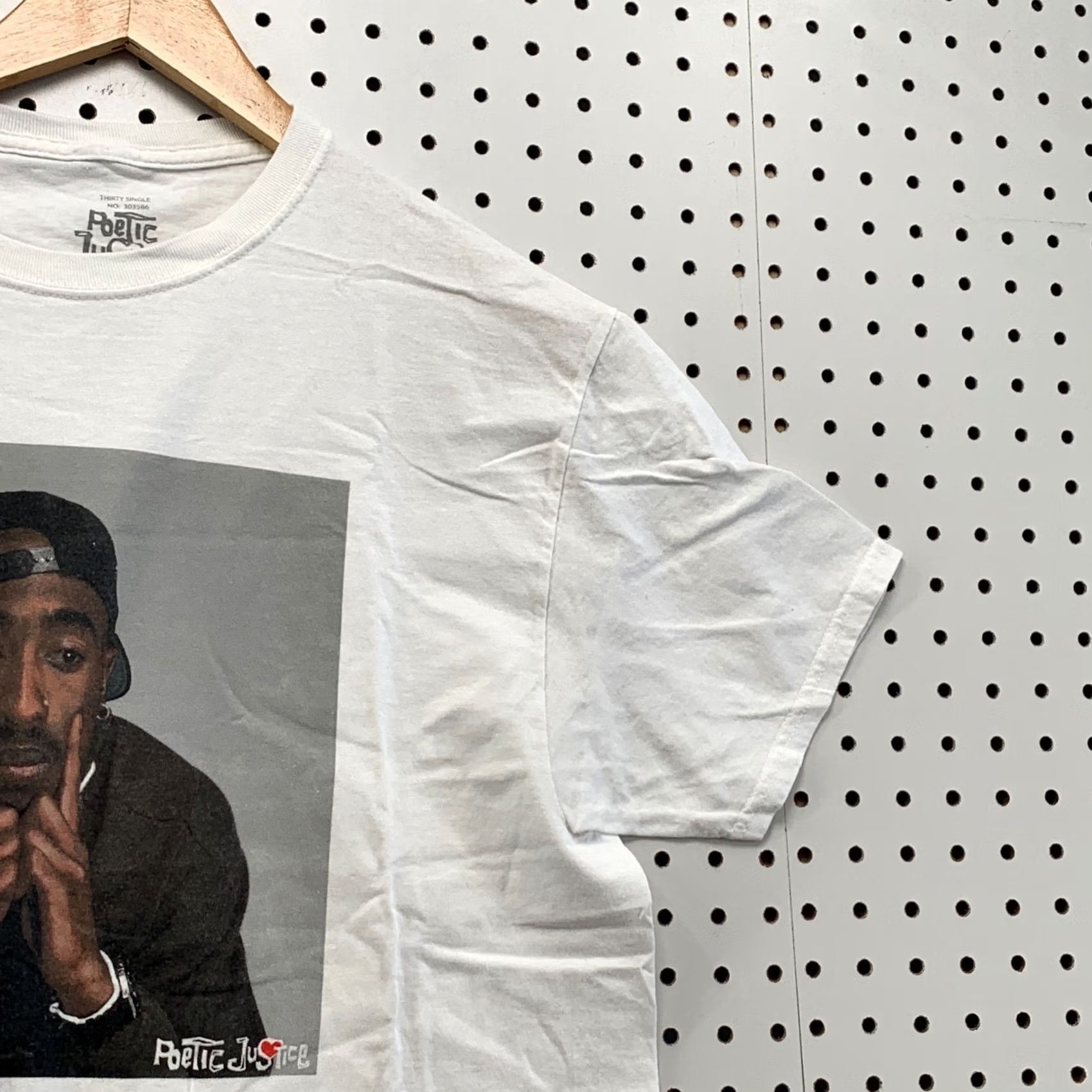 Vintage TUPAC 2Pac Shirt White Poetic Justice Portrait Adult Medium Hip Hop RAP T Size US M / EU 48-50 / 2 - 6 Thumbnail