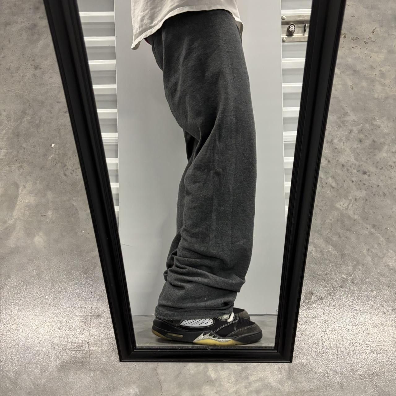 Japanese Brand × Vintage Crazy Vintage Y2K/2000s Grey Essential Sweatpants! Size US 34 / EU 50 - 2 Thumbnail
