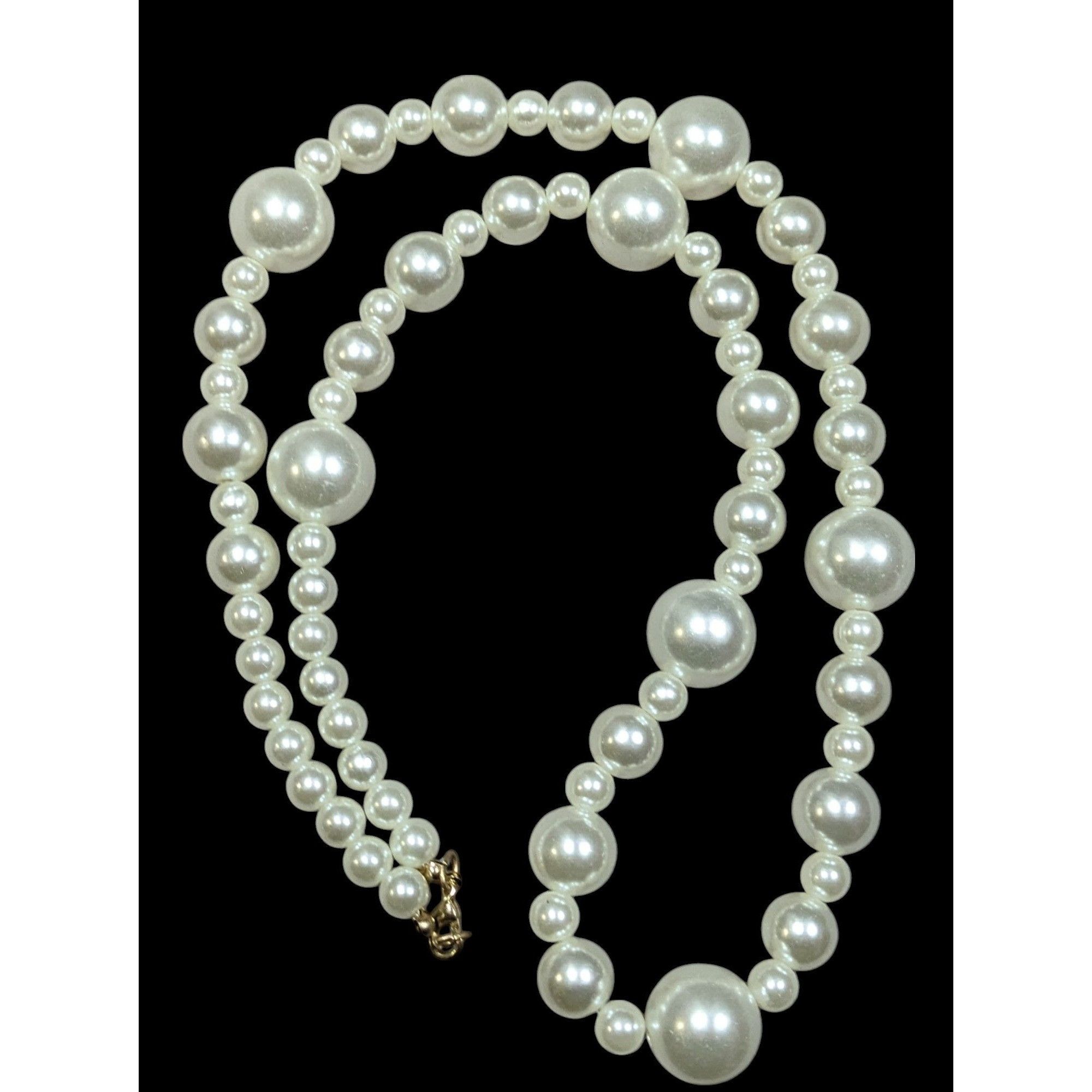 Other Chunky 80s Glam Style Faux Pearl Necklace Size ONE SIZE - 1 Thumbnail