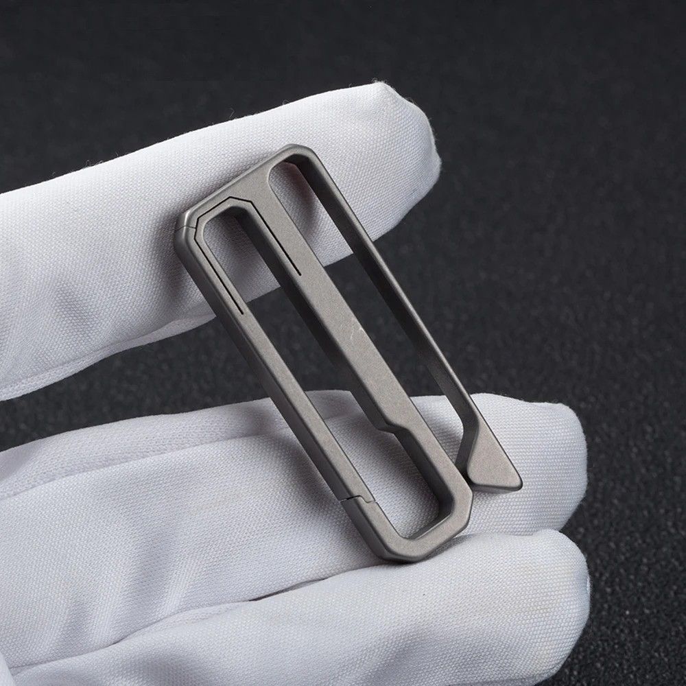 Other Titanium Waist Belt Buckle Key Ring EDC Keychain Small Size Size ONE SIZE - 2 Thumbnail