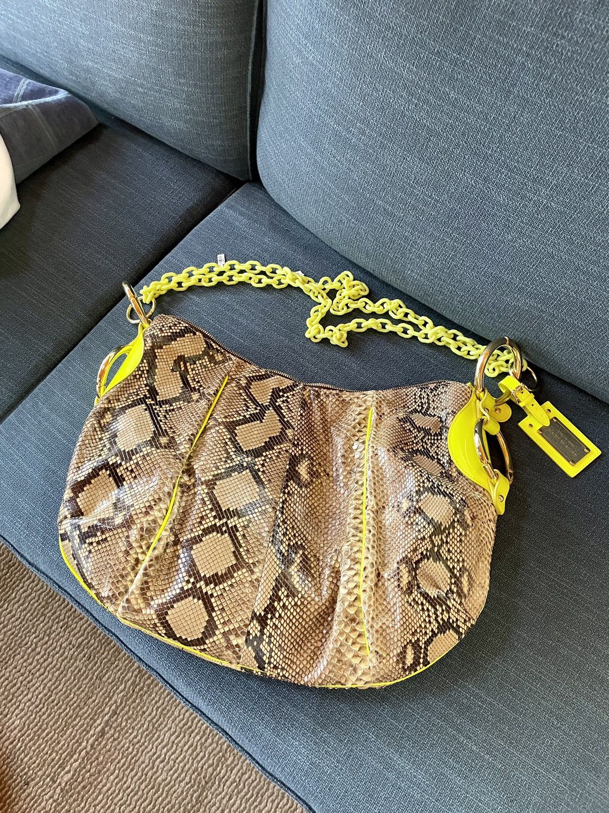 Other Rare Gianmarco Lorenzi genuine python shoulder bag Size ONE SIZE - 8 Thumbnail