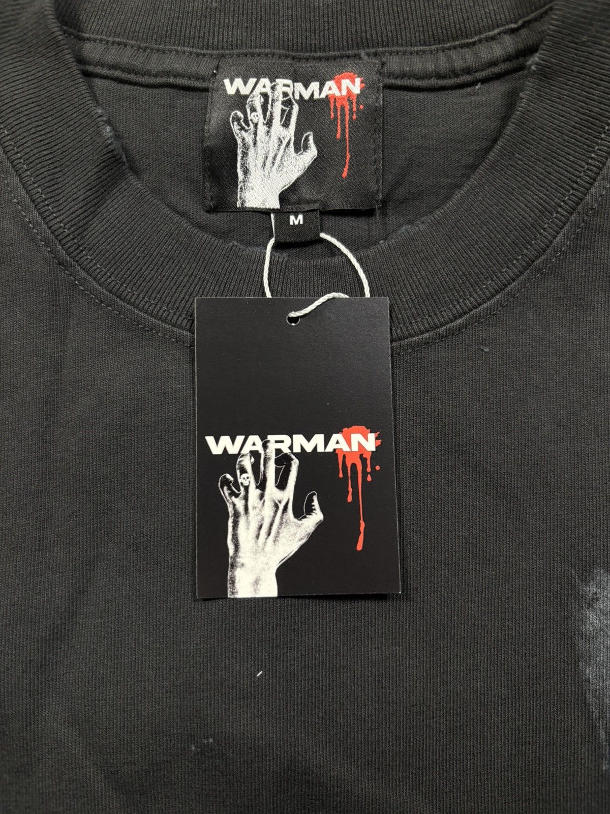 Vintage WARMAN AGGRESSIV DOG GRAPHIC TEE, WASHED BLACK Size US M / EU 48-50 / 2 - 9 Thumbnail
