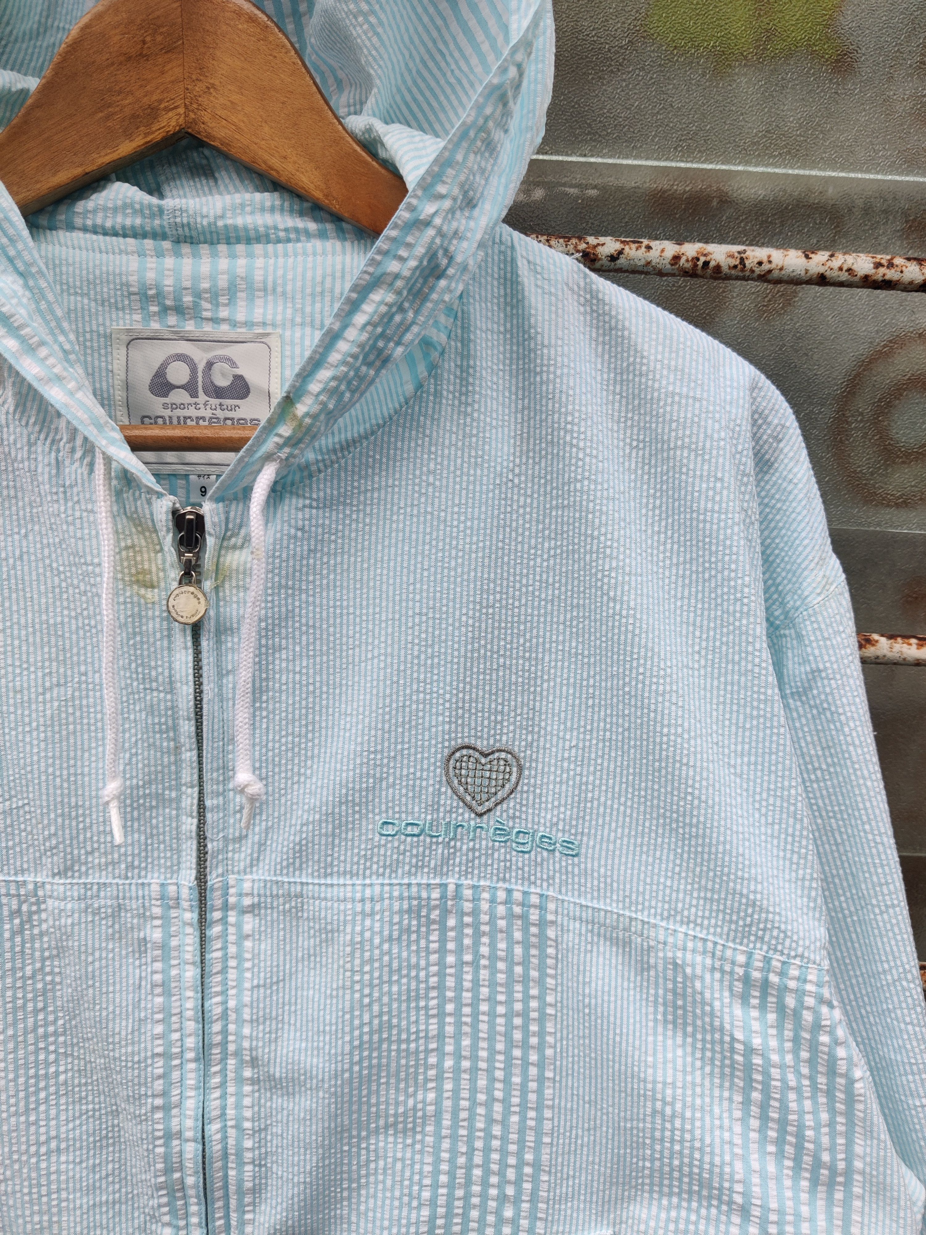 Courreges Vintage Courreges Sport Windbreaker Jacket Hoodie Size US M / EU 48-50 / 2 - 3 Thumbnail
