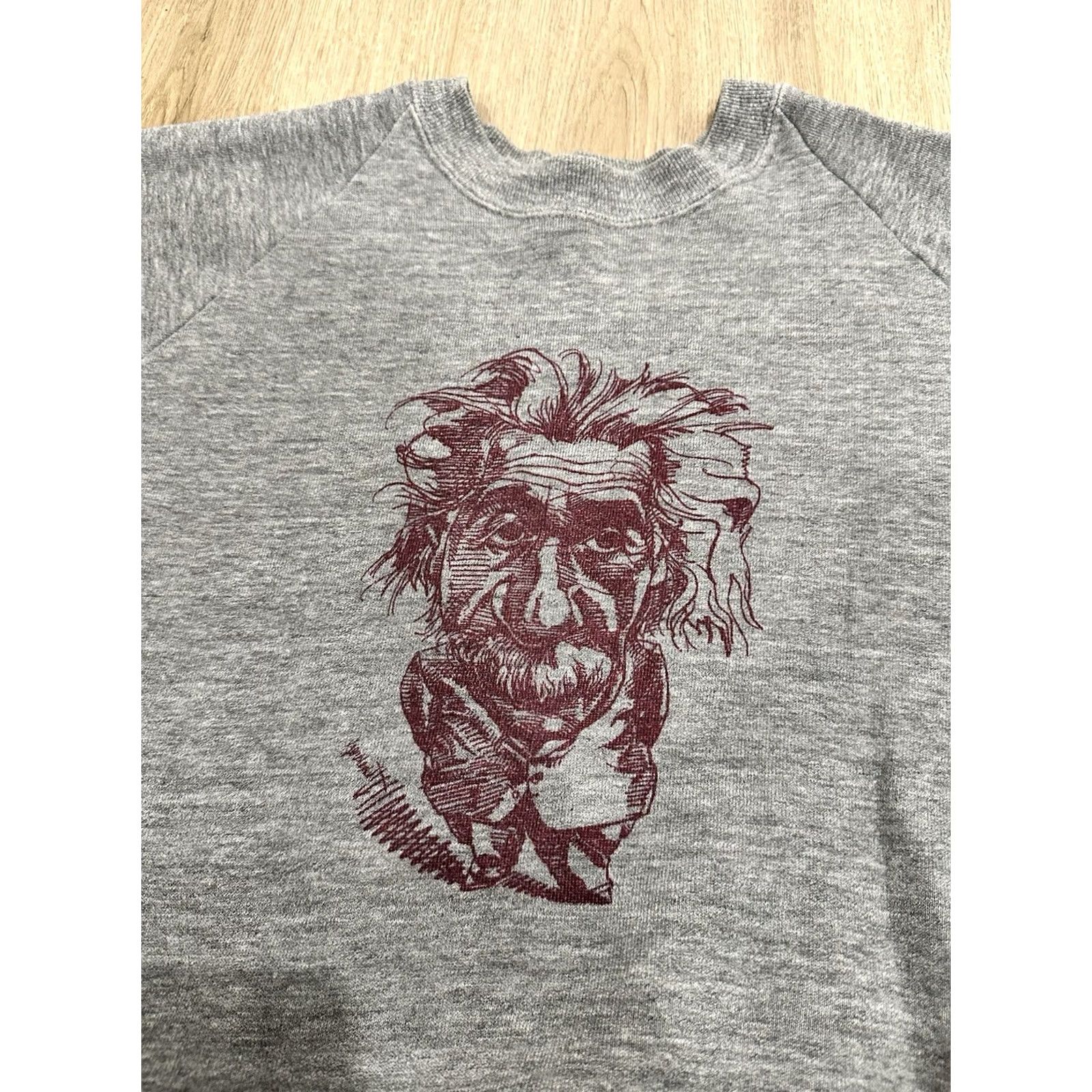 Russell Athletic VINTAGE Russell Athletic Sweatshirt Raglan Large Gray 1970s USA Jerzees Graphic Print Men L White? Size US L / EU 52-54 / 3 - 5 Thumbnail
