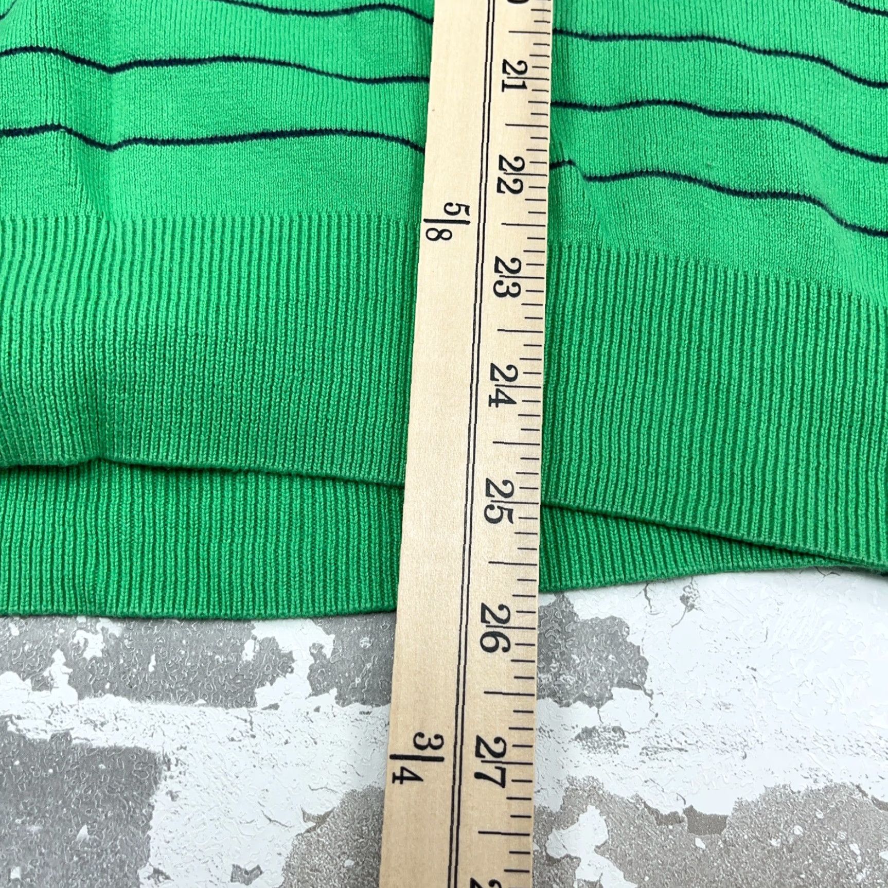Polo Ralph Lauren Polo Ralph Lauren Sweater Men XL Green Striped V-Neck Pima Cotton Golf Pullover Knit Button Embroidered Logo Zipper Classic Modern Preppy Sports Mens Size US XL / EU 56 / 4 - 7 Thumbnail