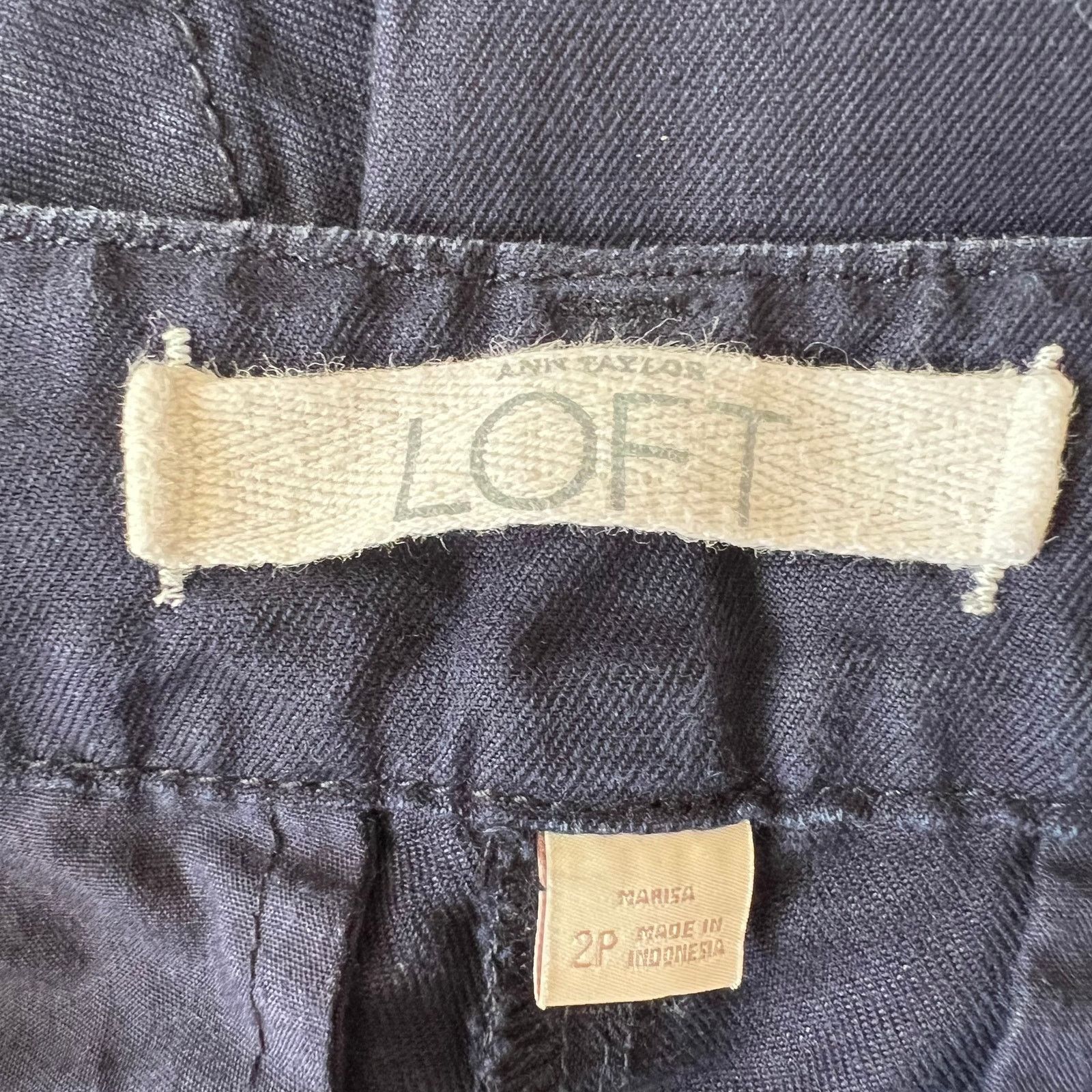 Ann Taylor Ann Taylor Loft Navy Blue Chino Pants, 2P Size 26" / US 2 / IT 38 - 4 Thumbnail