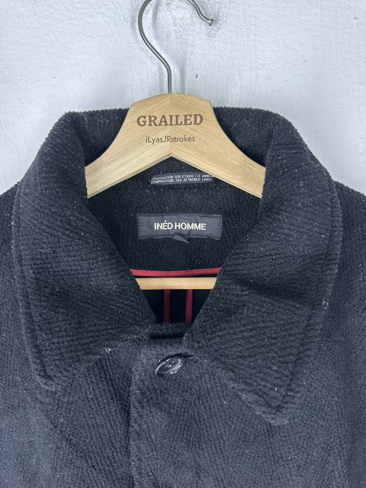 Yohji Yamamoto Ined Homme by Yohji Yamamoto Wool Coat Jacket Size US L / EU 52-54 / 3 - 13 Thumbnail