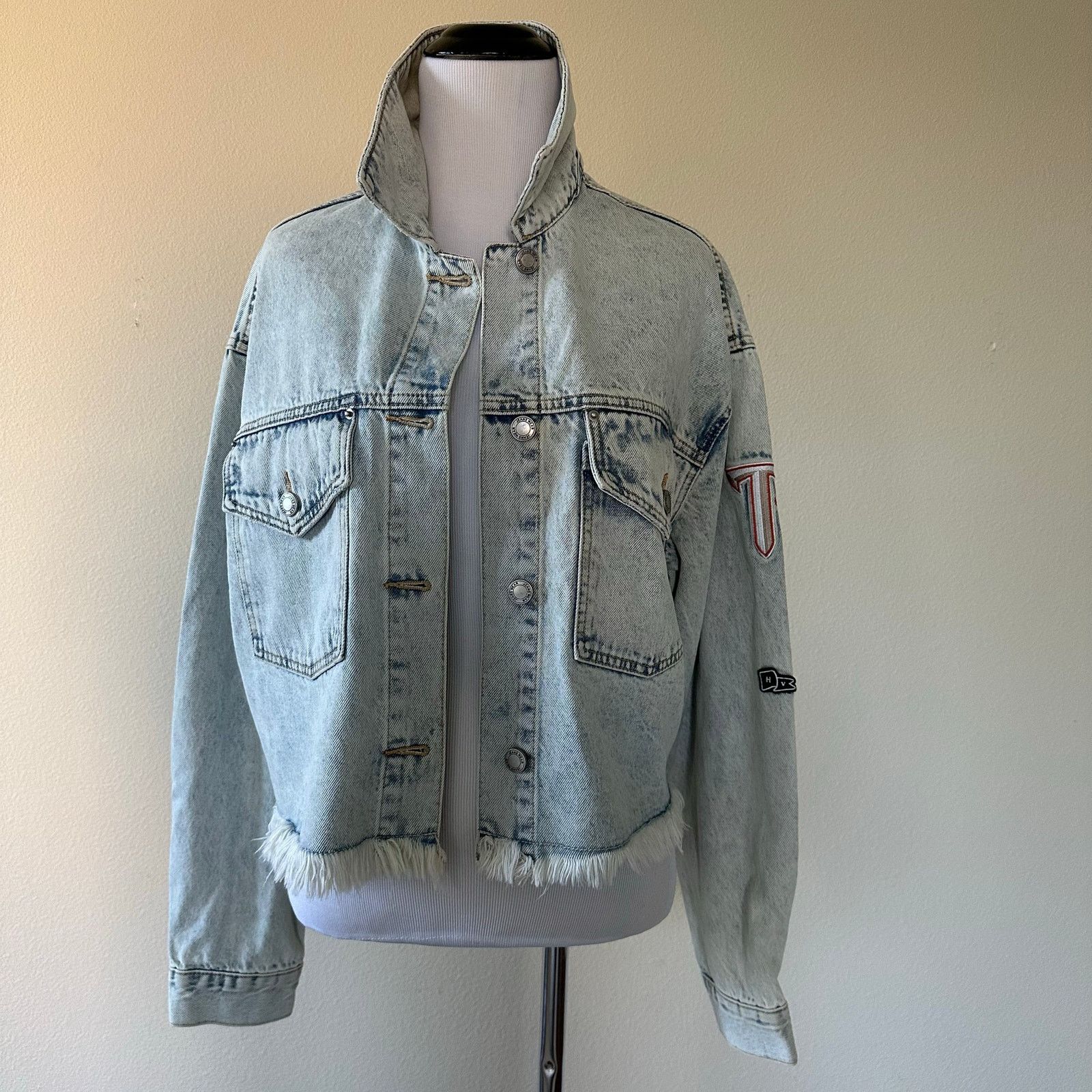 Other Hype & Vice Denim USC Trojans College Jacket Relaxed Size S Size S / US 4 / IT 40 - 1 Thumbnail