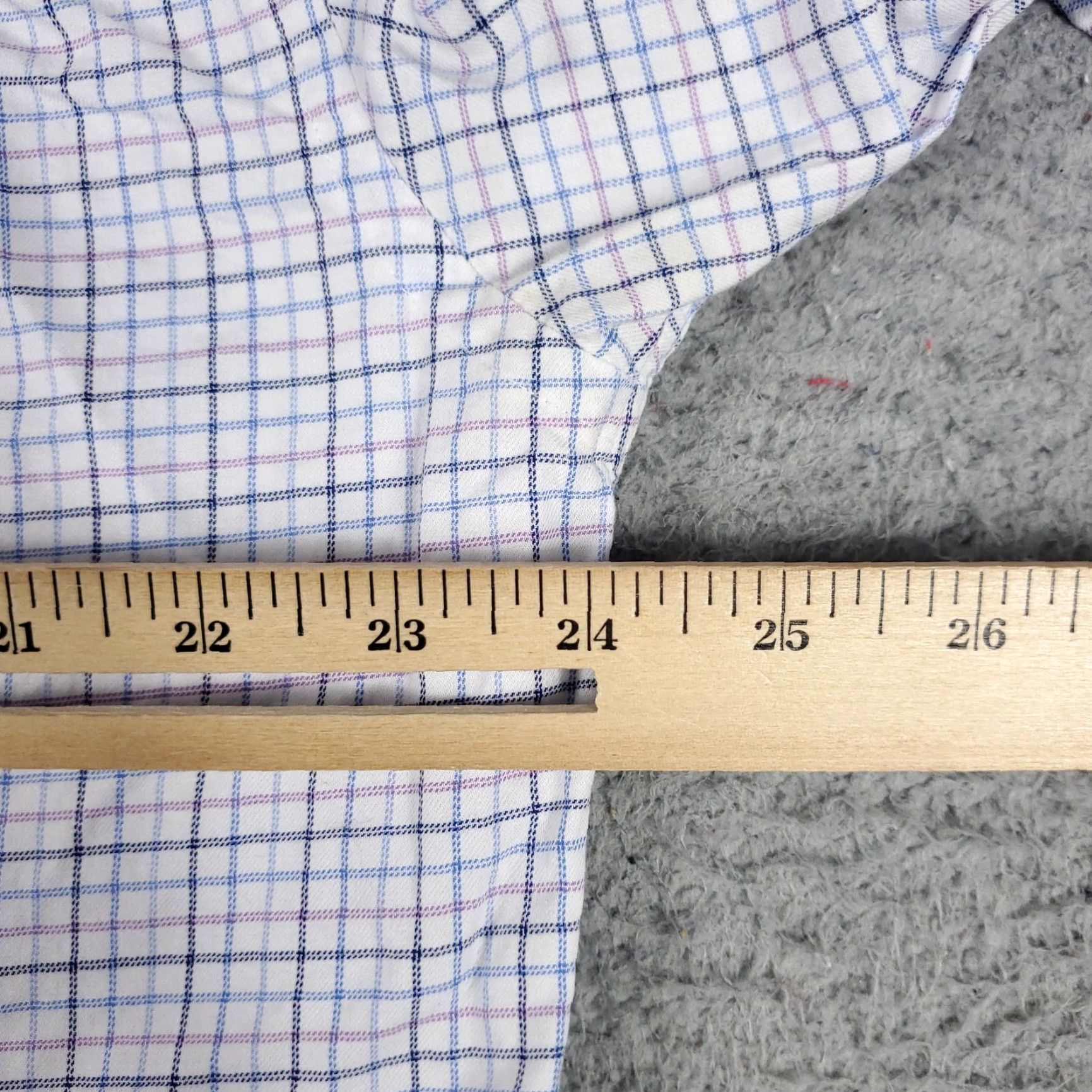 Tommy Hilfiger Tommy Hilfiger Button-Up Shirt Mens Large Blue Check Long Sleeve Casual Size US L / EU 52-54 / 3 - 6 Thumbnail