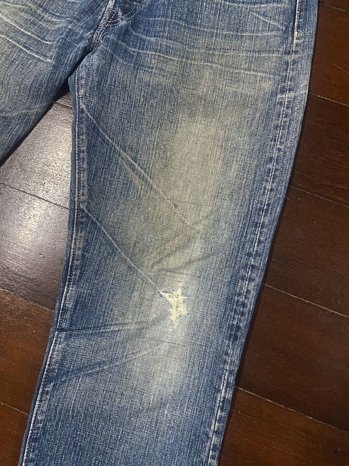 Sugar Cane Rare vintage SUGAR CANE OKINAWA JEAN distressed rework boro Size US 31 - 6 Thumbnail