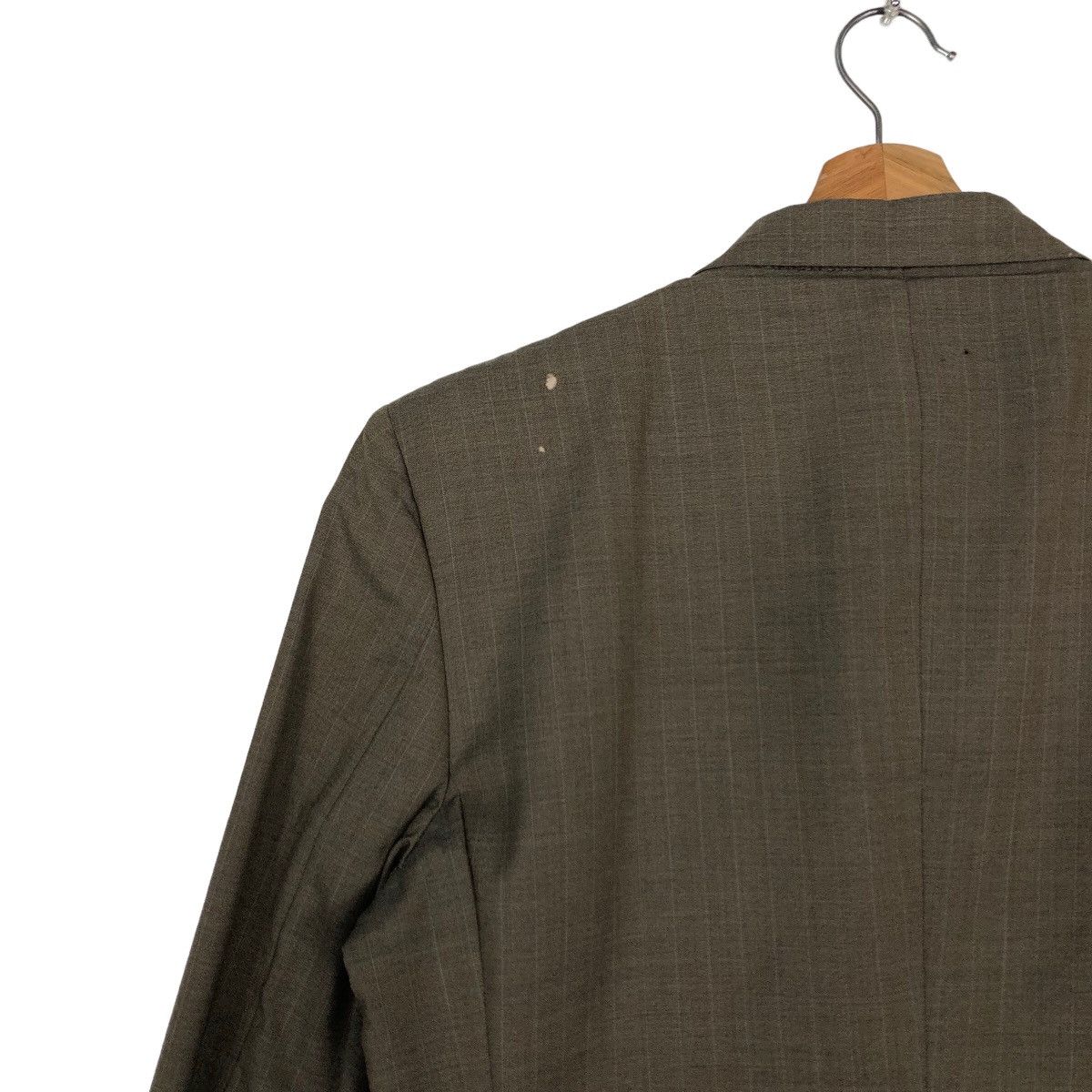 Japanese Brand 🔥Rich Brown - Pin Stripped Double Breast Coats Jacket Size US M / EU 48-50 / 2 - 8 Thumbnail