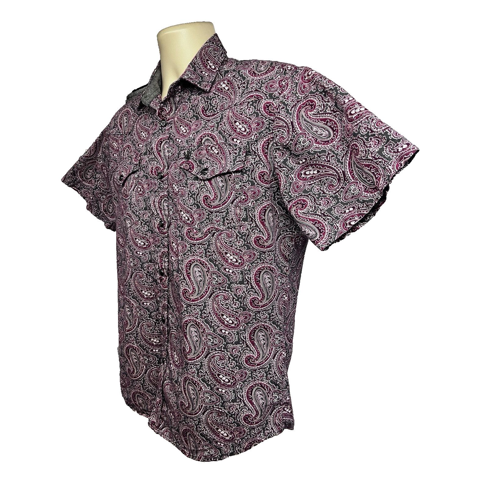Vintage Rodeo Vintage Western Paisley Pearl Snap Shirt Mens Medium Size US M / EU 48-50 / 2 - 3 Thumbnail