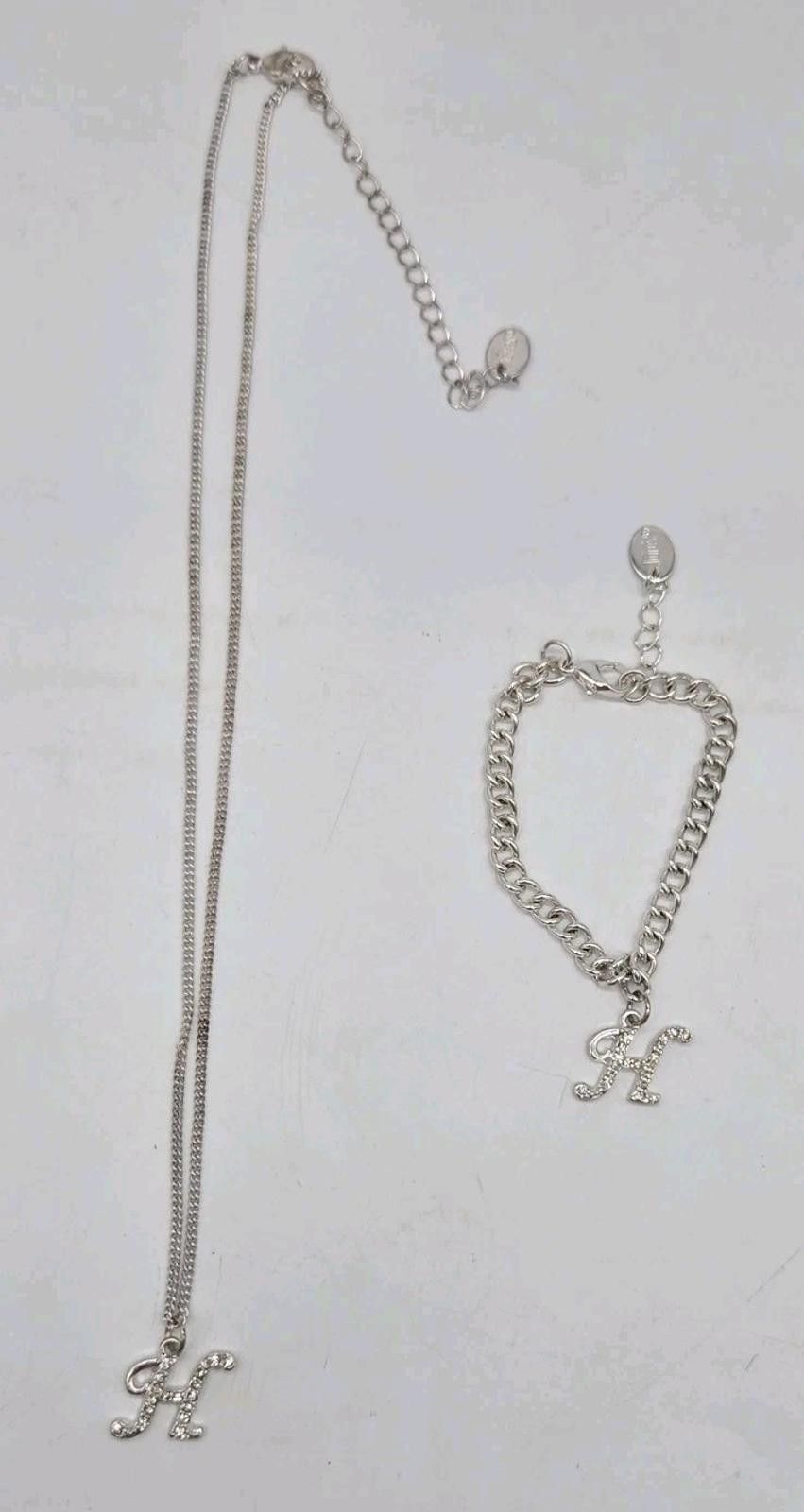 Other Claires Initial Monogram "H" Letter Lot Necklace & Bracelet Size ONE SIZE - 2 Thumbnail