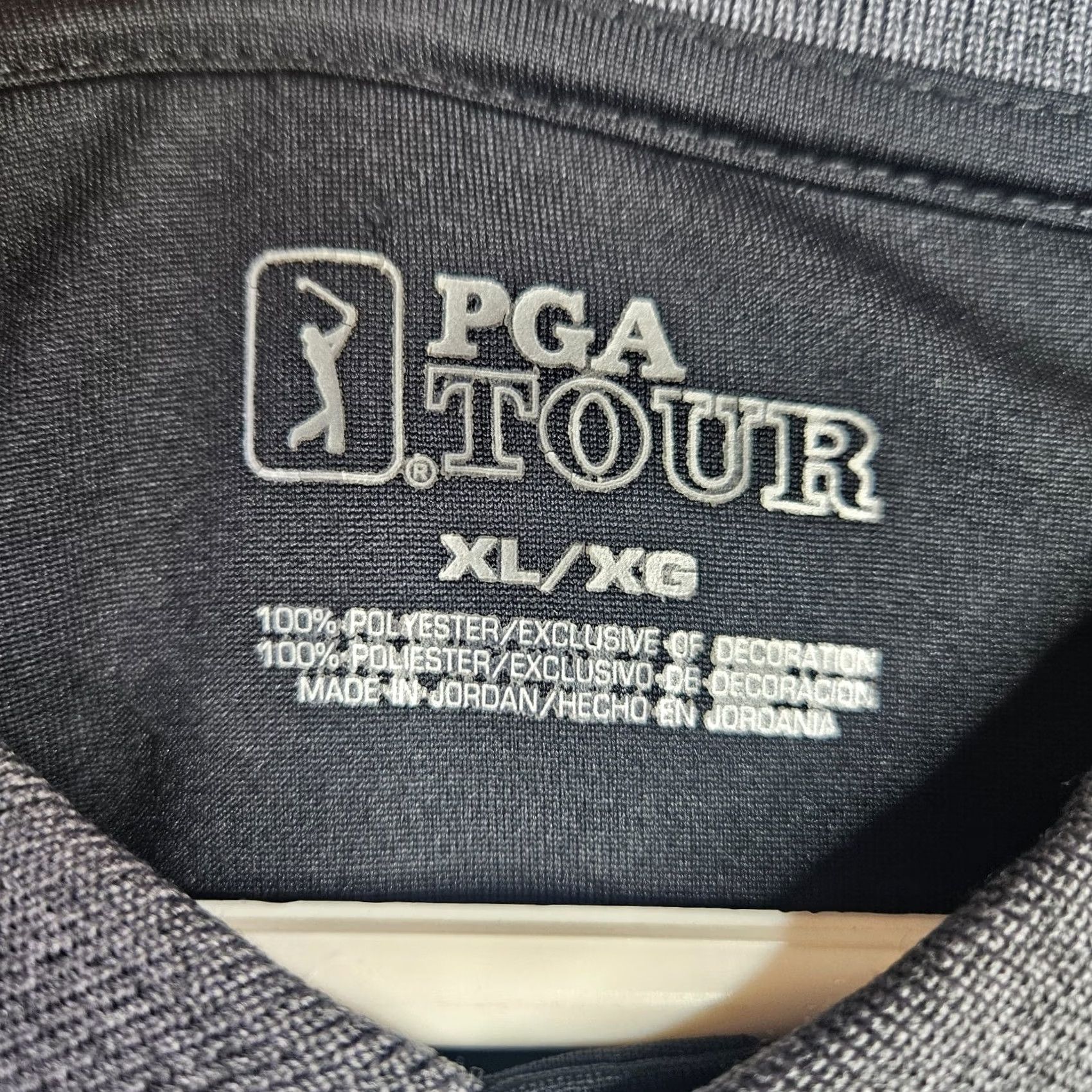 PGA Tour PGA TOUR Polo Shirt Men’s Long Sleeve Gray XL Performance Golf Shirt Size US XL / EU 56 / 4 - 5 Thumbnail