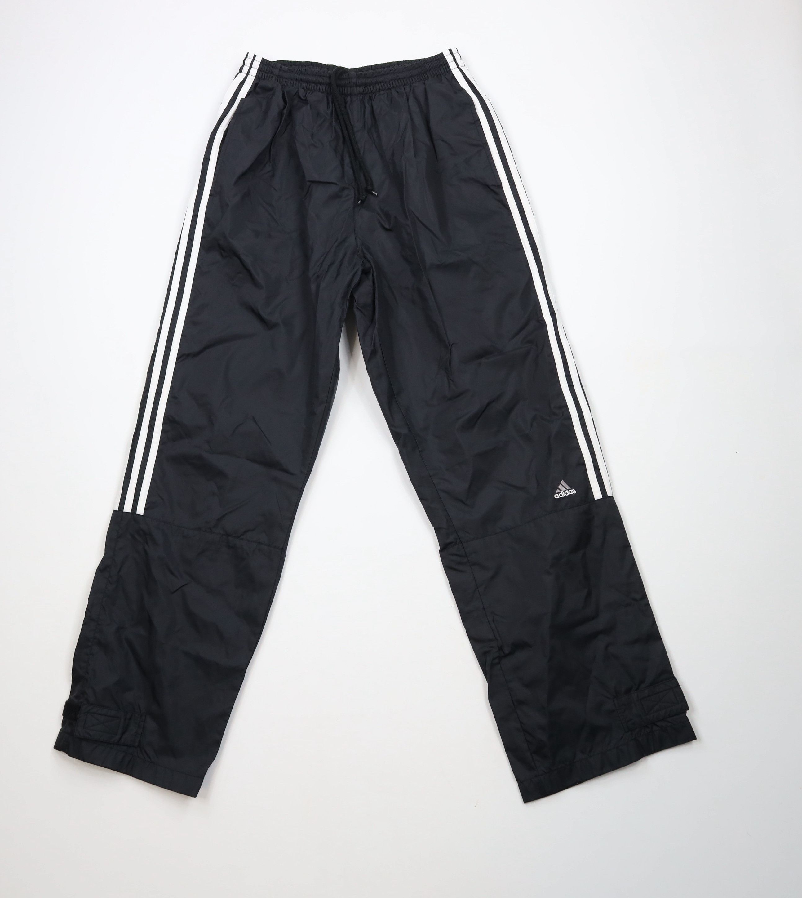 Adidas × Vintage Vintage Y2K 2001 Adidas Lined Wide Leg Windbreaker Pants Size US 36 / EU 52 - 1 Thumbnail