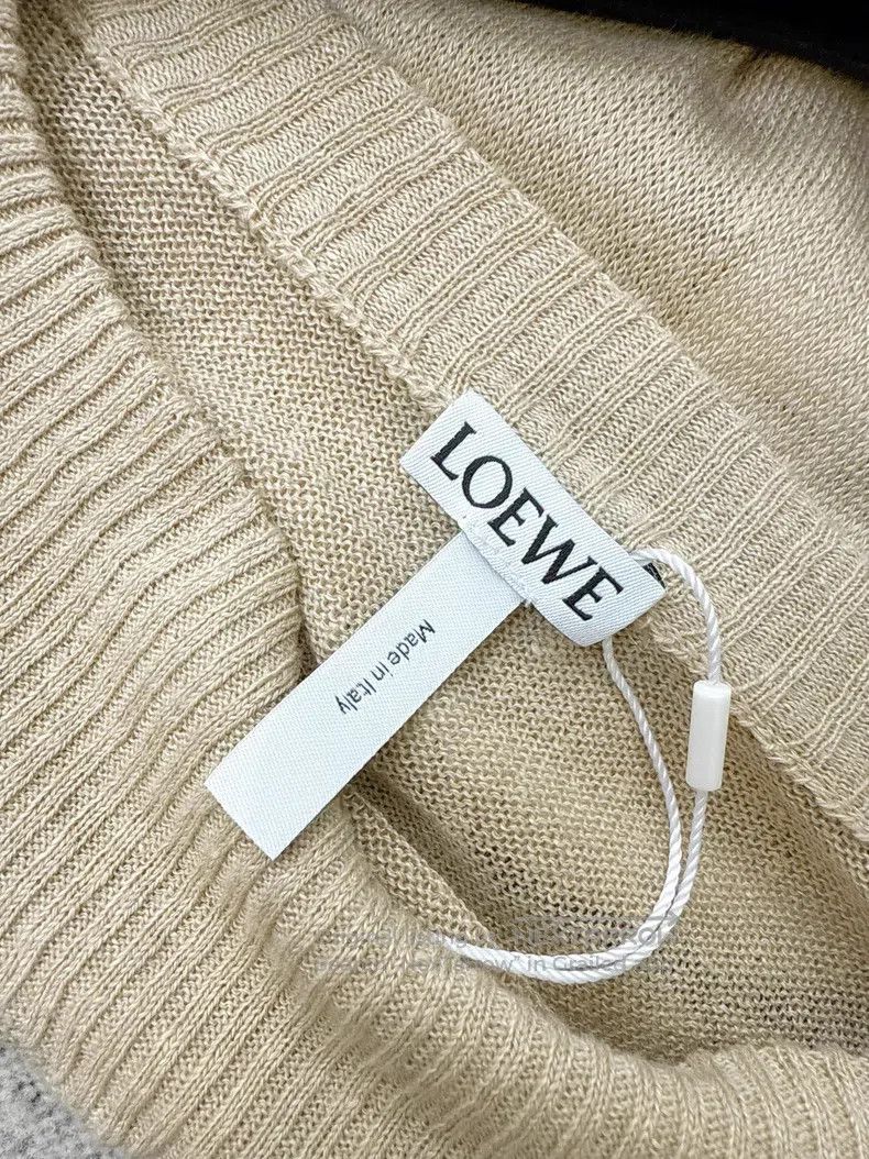 Loewe Loewe Beige Multicolor Fringe Shoulder Knit Oversized Top Size US S / EU 44-46 / 1 - 6 Thumbnail