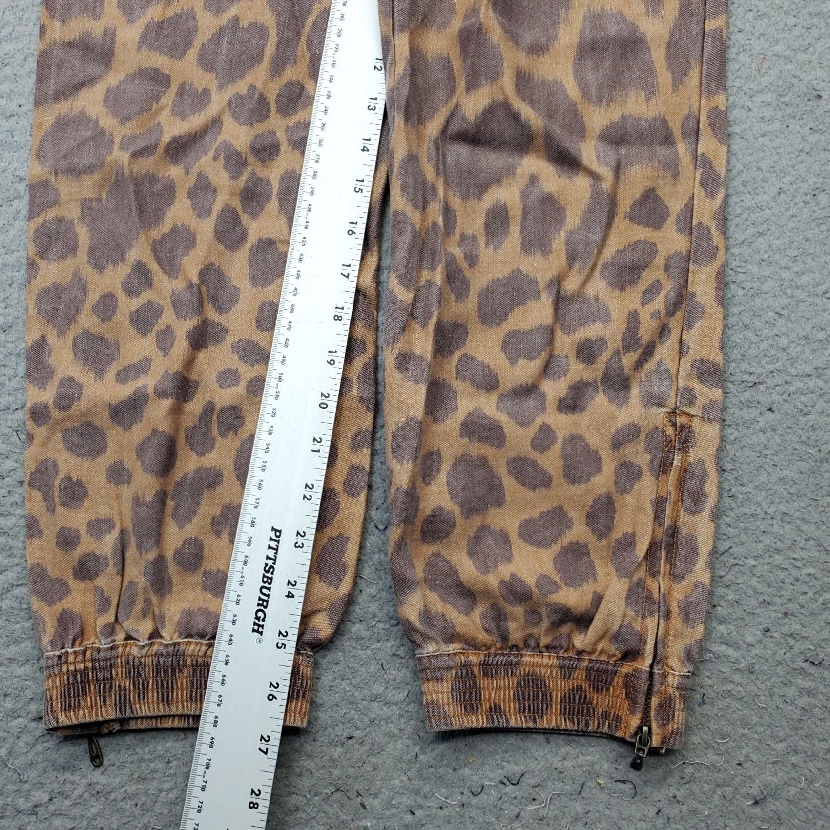 Anthropologie Anthropologie Tamarind Joggers Pants Womens 0 Multi Leopard Print Ankle Zipper Size 25" / US 0 / IT 36 - 4 Thumbnail