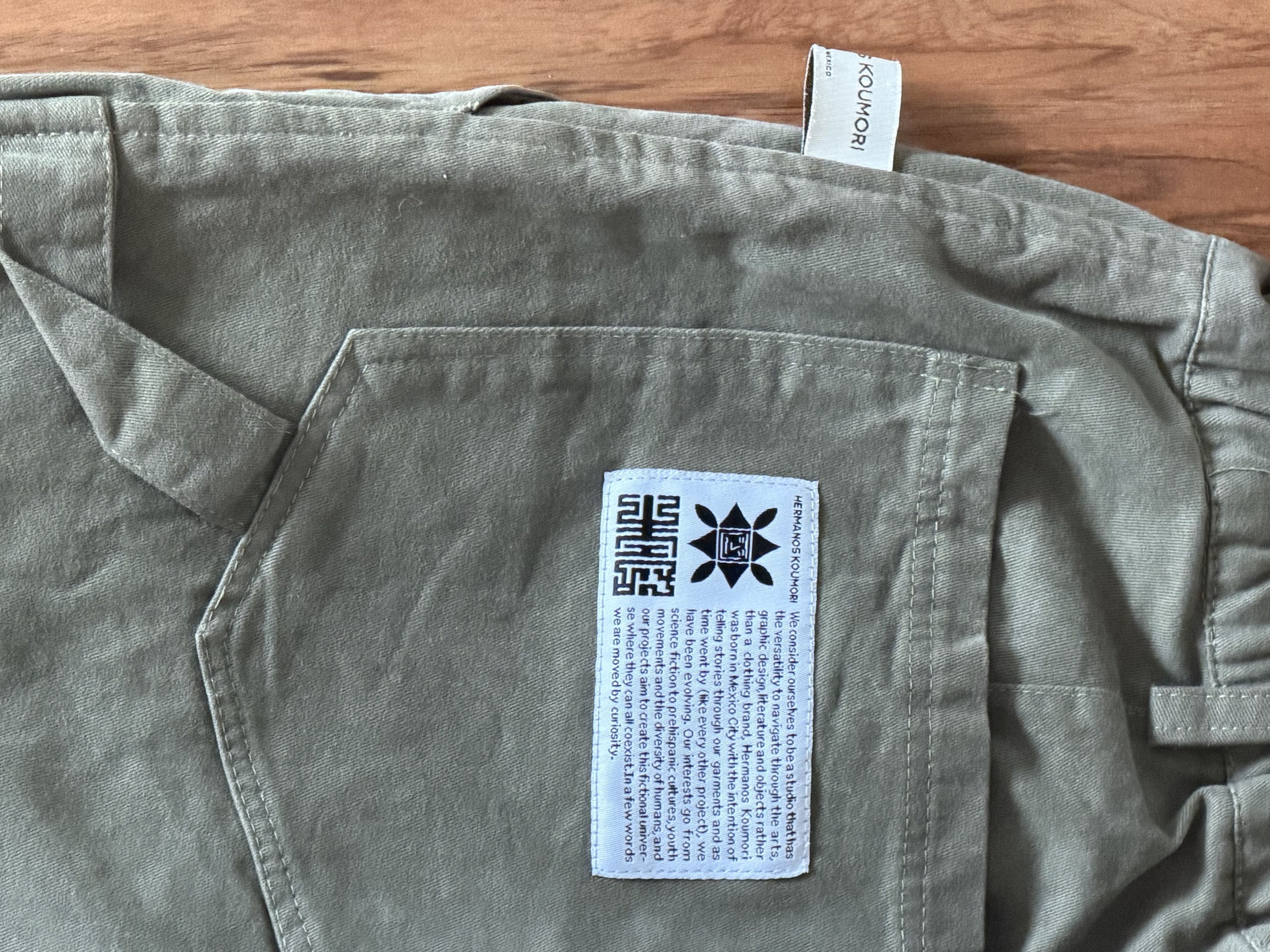 Other Hermanos Koumori Olive Green Canvas Pants Size US 31 - 3 Thumbnail