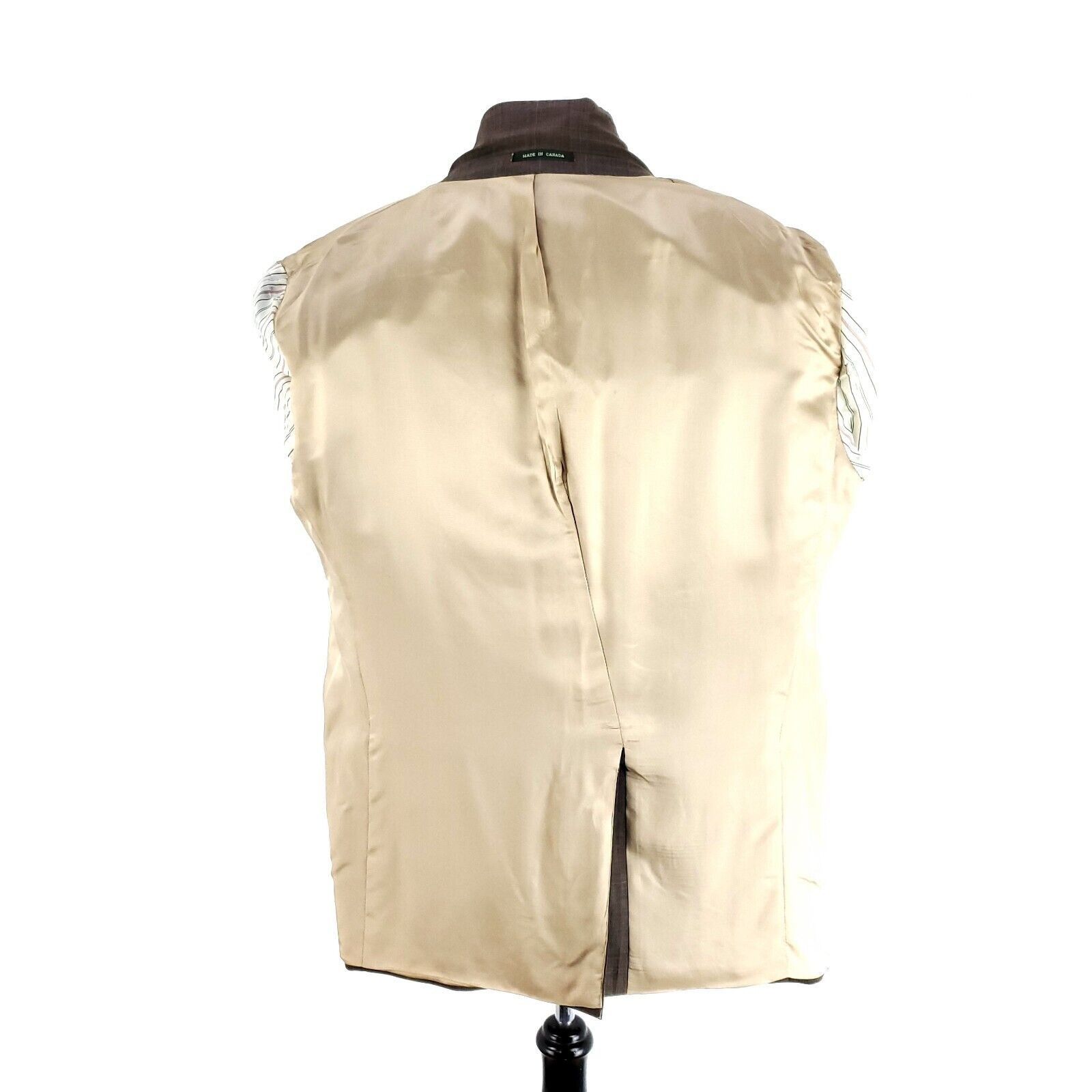 Lauren Ralph Lauren Lauren Ralph Lauren Wool 2 Button Blazer 44L Brown Plaid Spo Size 44L - 11 Thumbnail