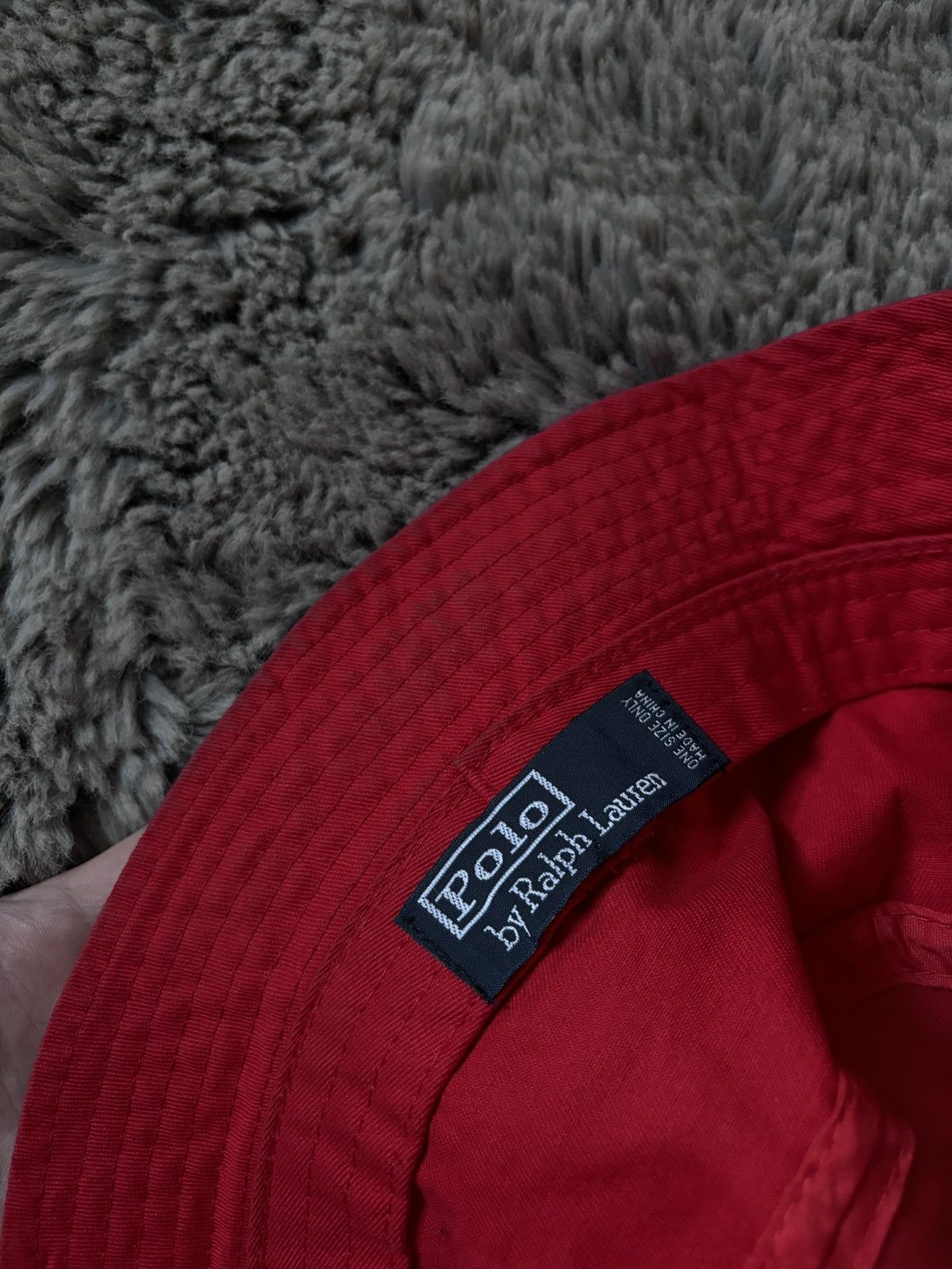 Polo Ralph Lauren × Vintage Polo Ralph Lauren vintage red bucket hat size S Size ONE SIZE - 5 Thumbnail