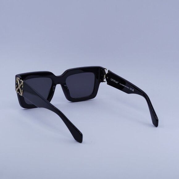 Off-White Off-White OERI14D MYSTIC 1007 Sunglasses Black Square Frame Size ONE SIZE - 5 Thumbnail