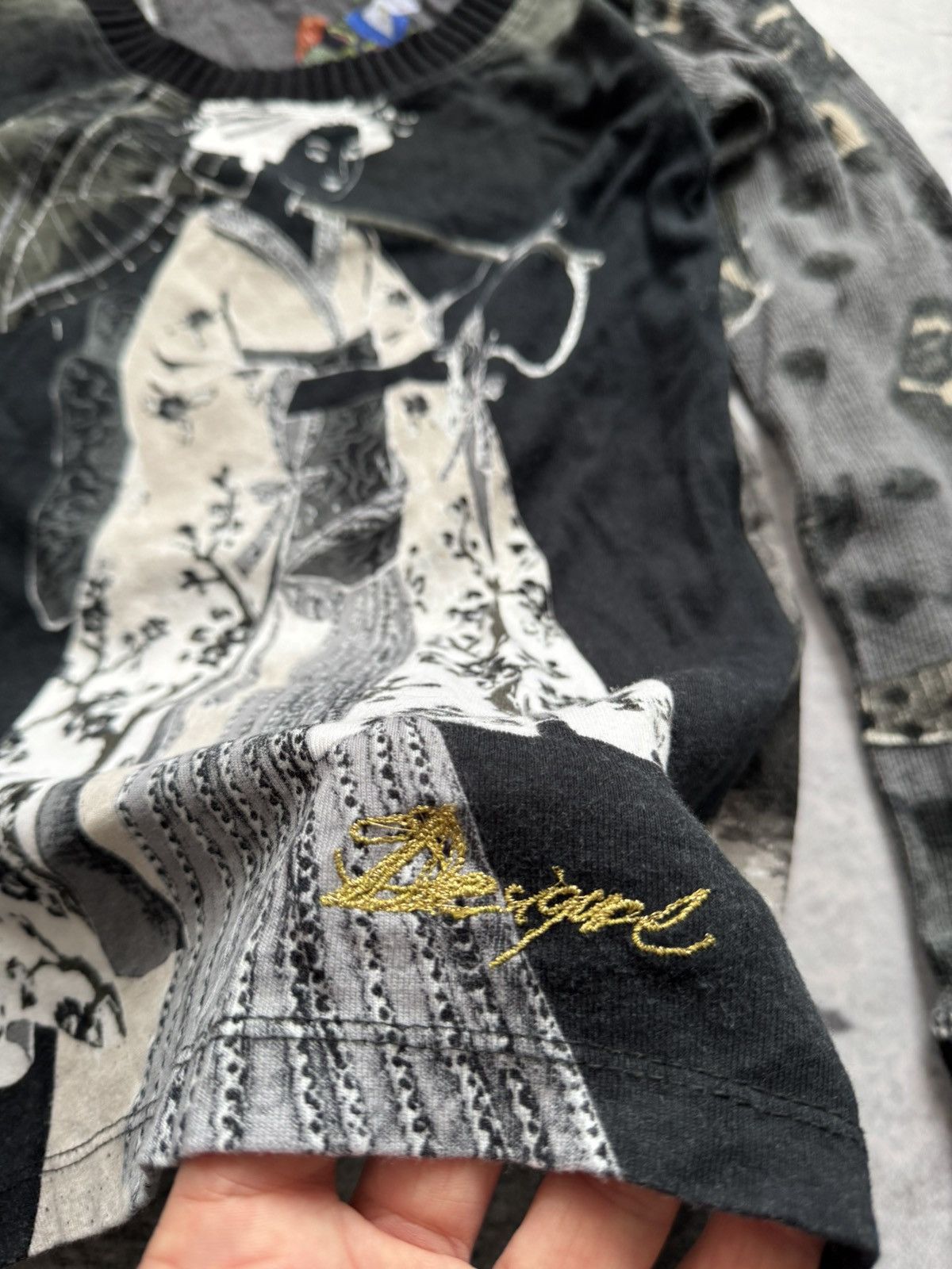 Desigual × Japanese Brand Desigual long sleeve Geisha Japanese style rare Size L / US 10 / IT 46 - 3 Thumbnail