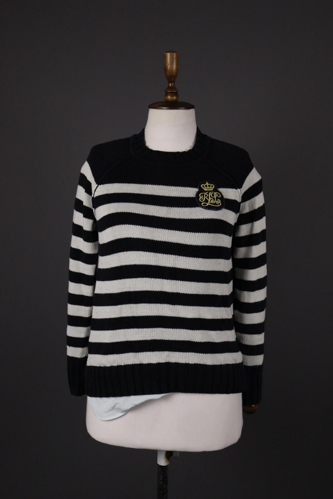 Designer Lauren Ralph Lauren Multicolor Stripe Knit Sweater Size S Size S / US 4 / IT 40 - 1 Thumbnail